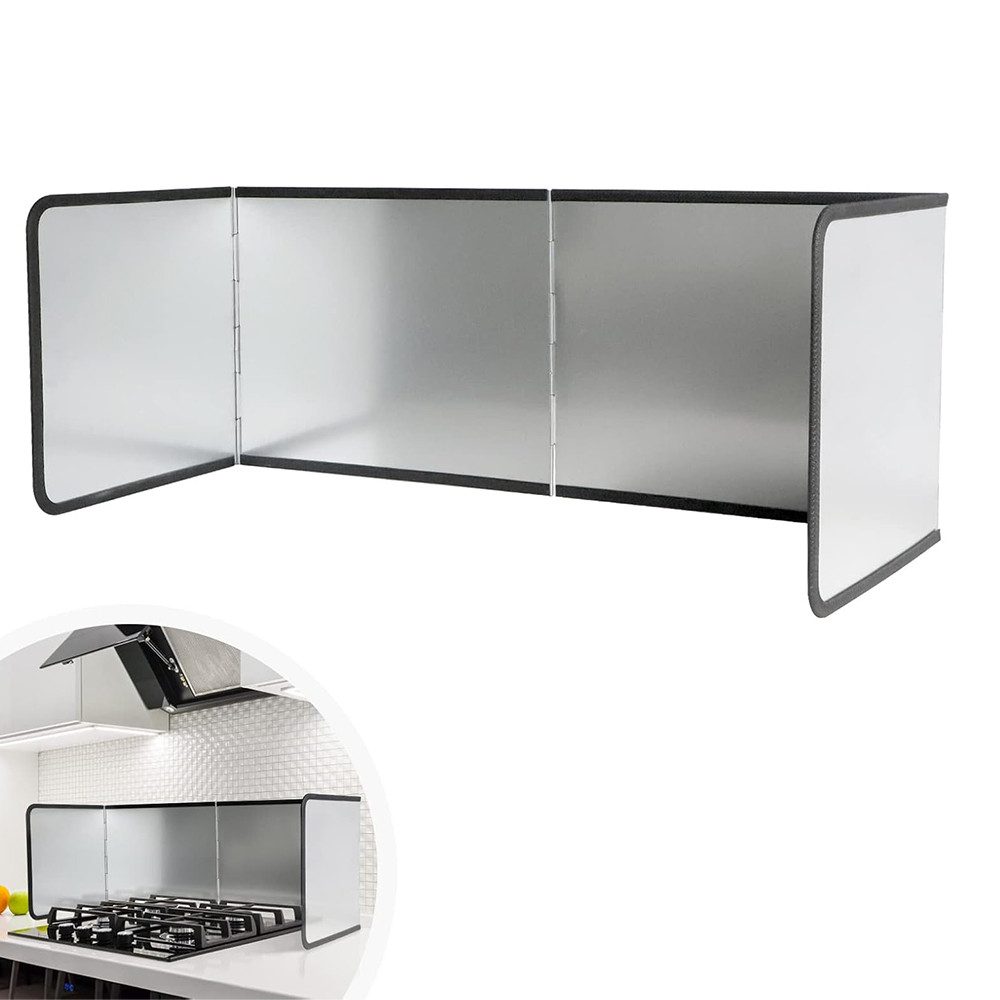 NUODWELL Spritzschutz Faltbar Herd Küche Anti Splatter,3 SeitigerSpritzschu günstig online kaufen