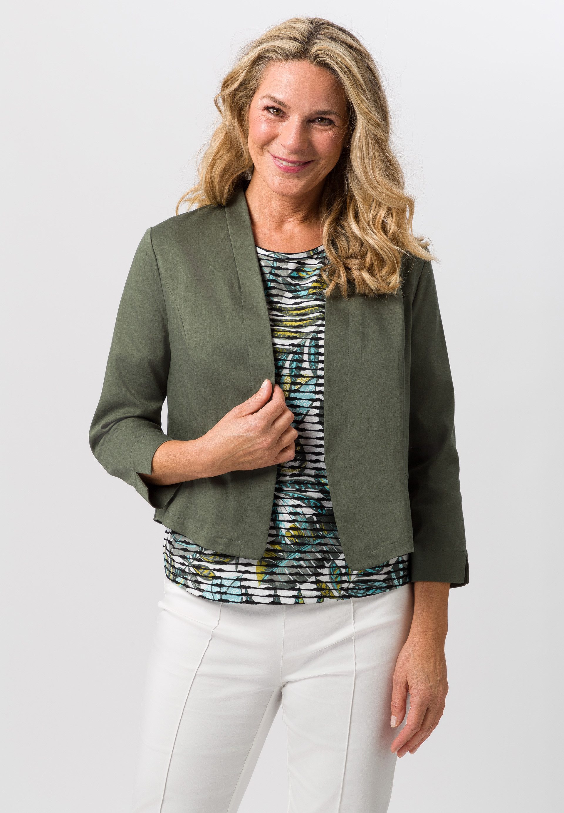 Jackenblazer mit unifarbenem Design