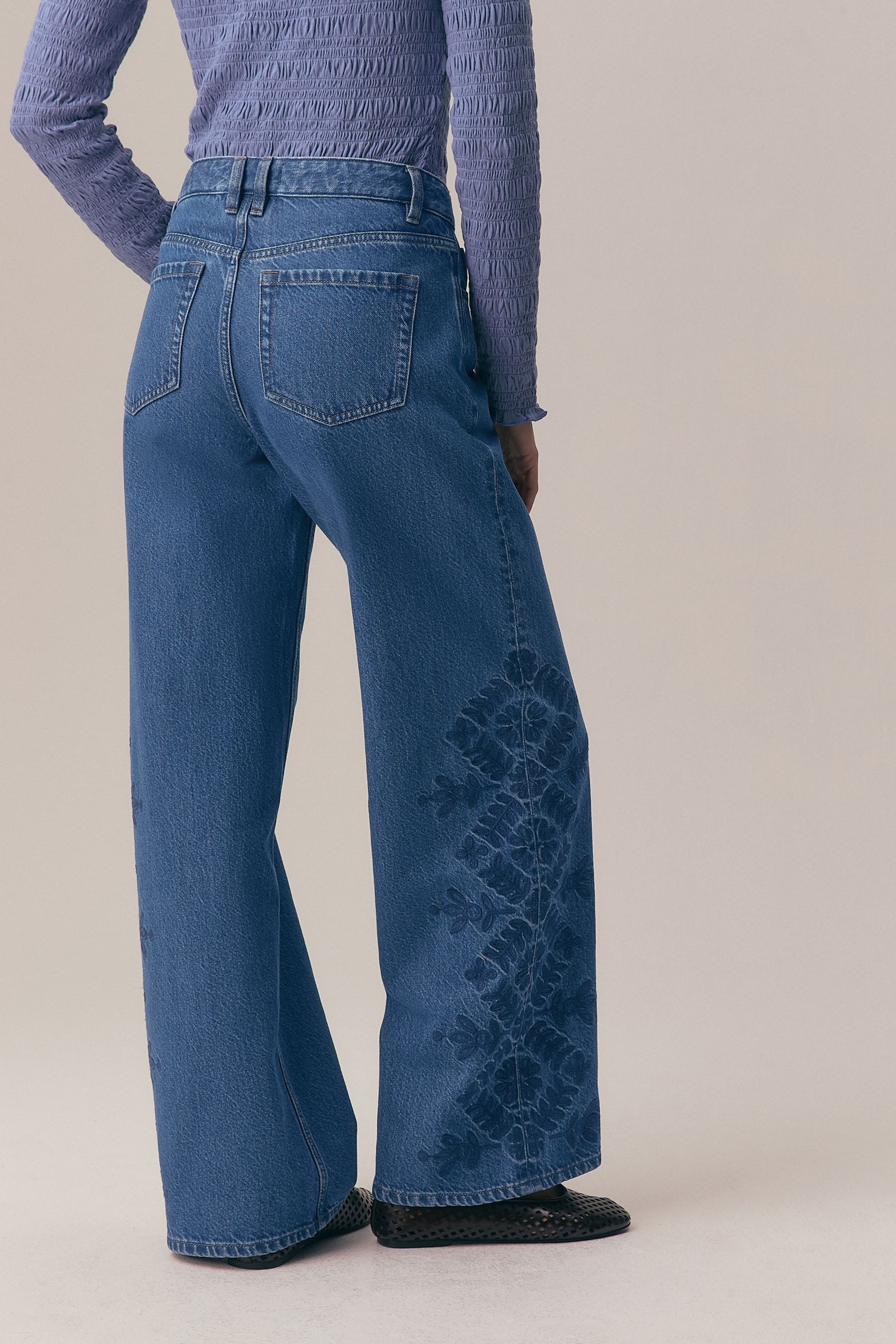 Next Weite Jeans Weit geschnittene Jeans (1-tlg)
