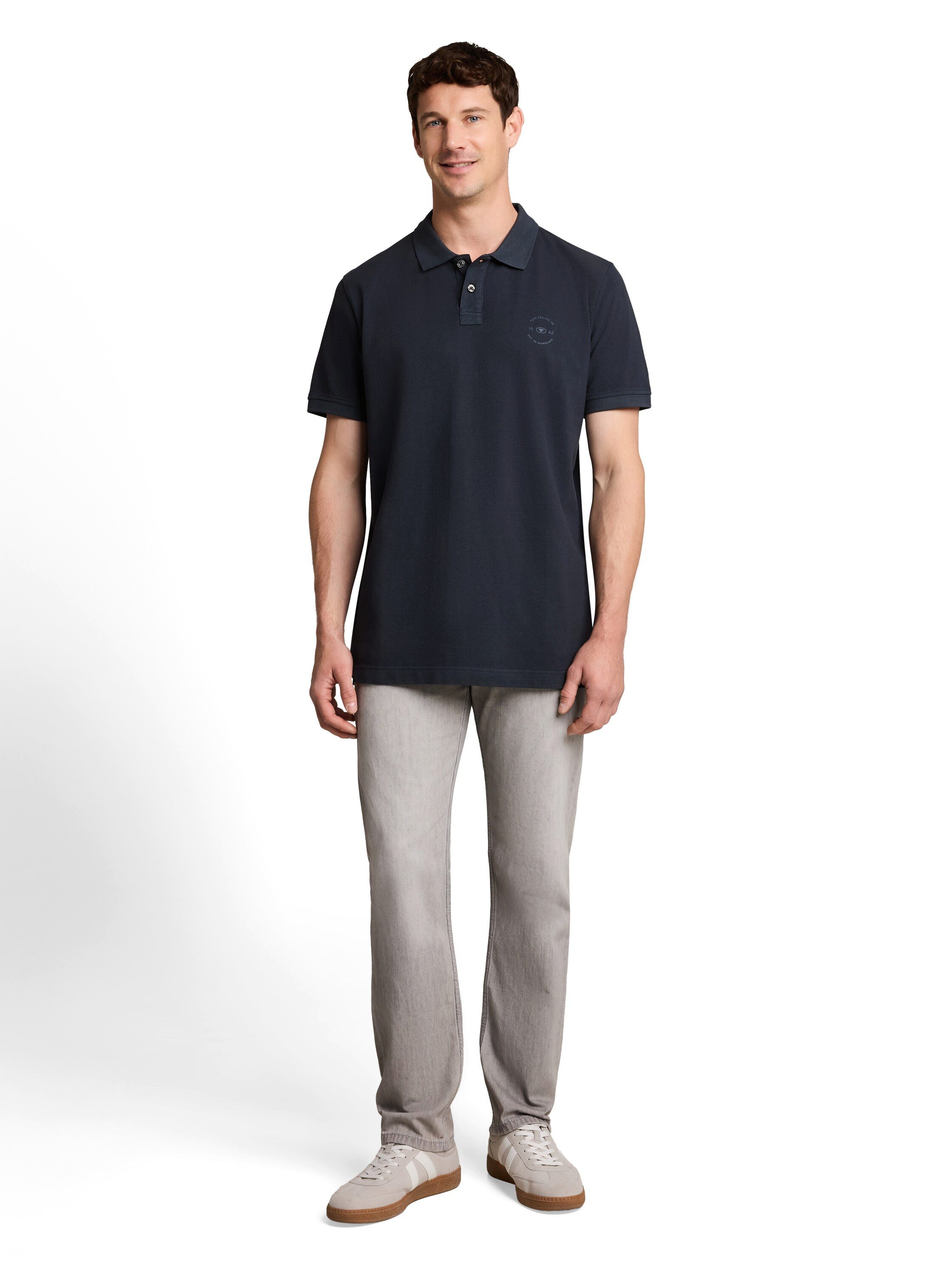 TOM TAILOR Poloshirt Sommershirt mit kleinem Logo-Print – Bild 4 von 5