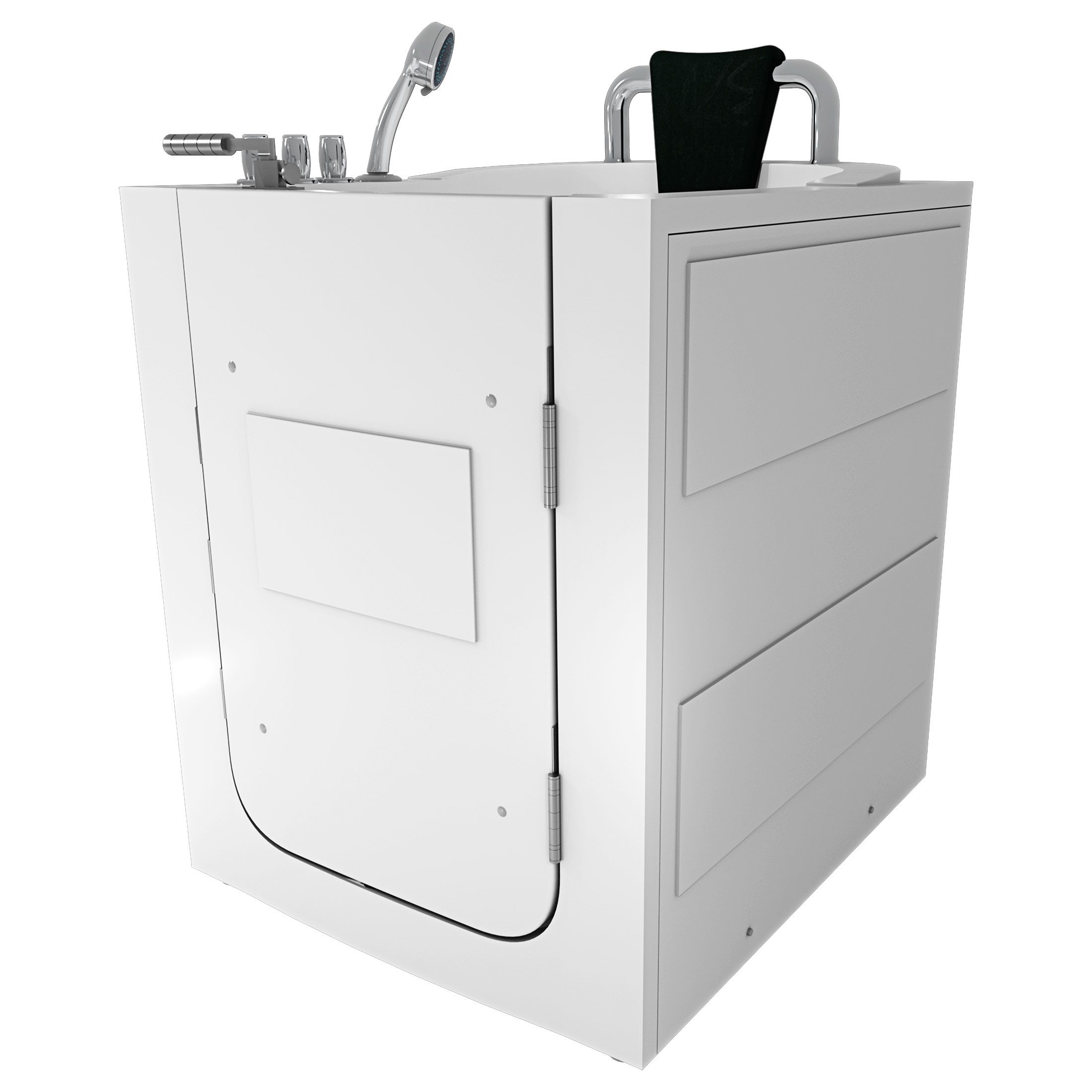 AcquaVapore Badewanne Senioren Wanne Sitzbadewanne Badewanne mit Tür Pool S10-TH, (1-tlg), mit Ablaufgarnitur