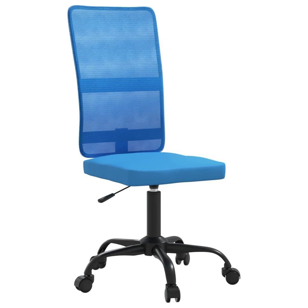 furnicato Höhenverstellbar Bürostuhl Blau Netzstoff