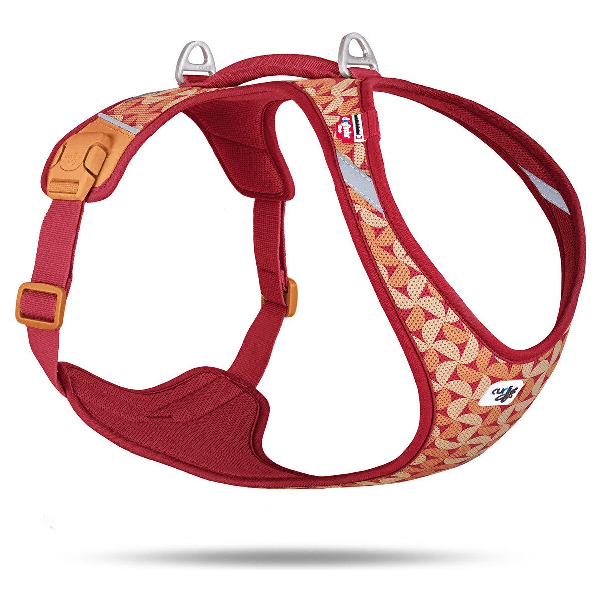 Curli Hunde-Geschirr Belka Harness Air-Mesh Geschirr LE26 SemiCircle rot