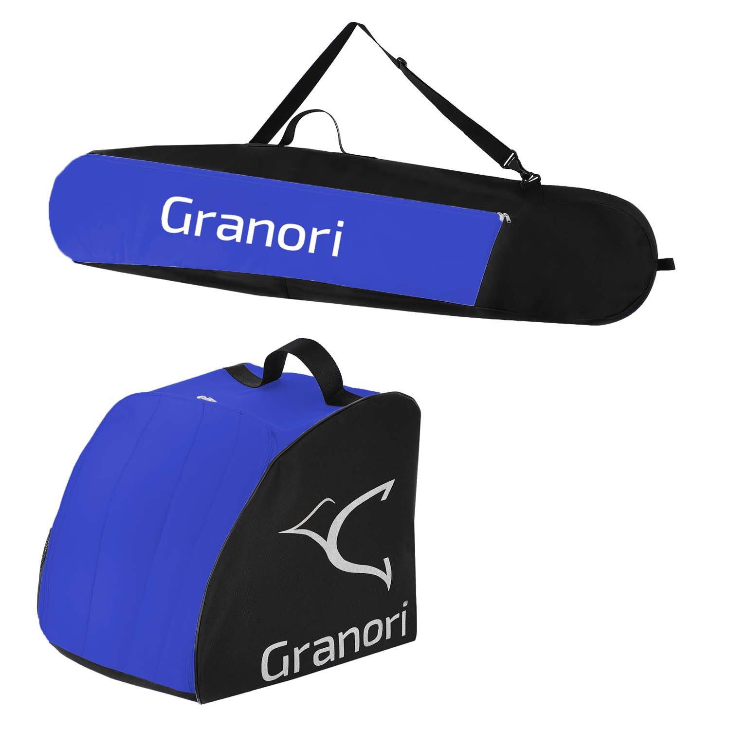 Skitasche Set aus Snowboardtasche + Skischuhtasche für Skischuhe & Snowboard