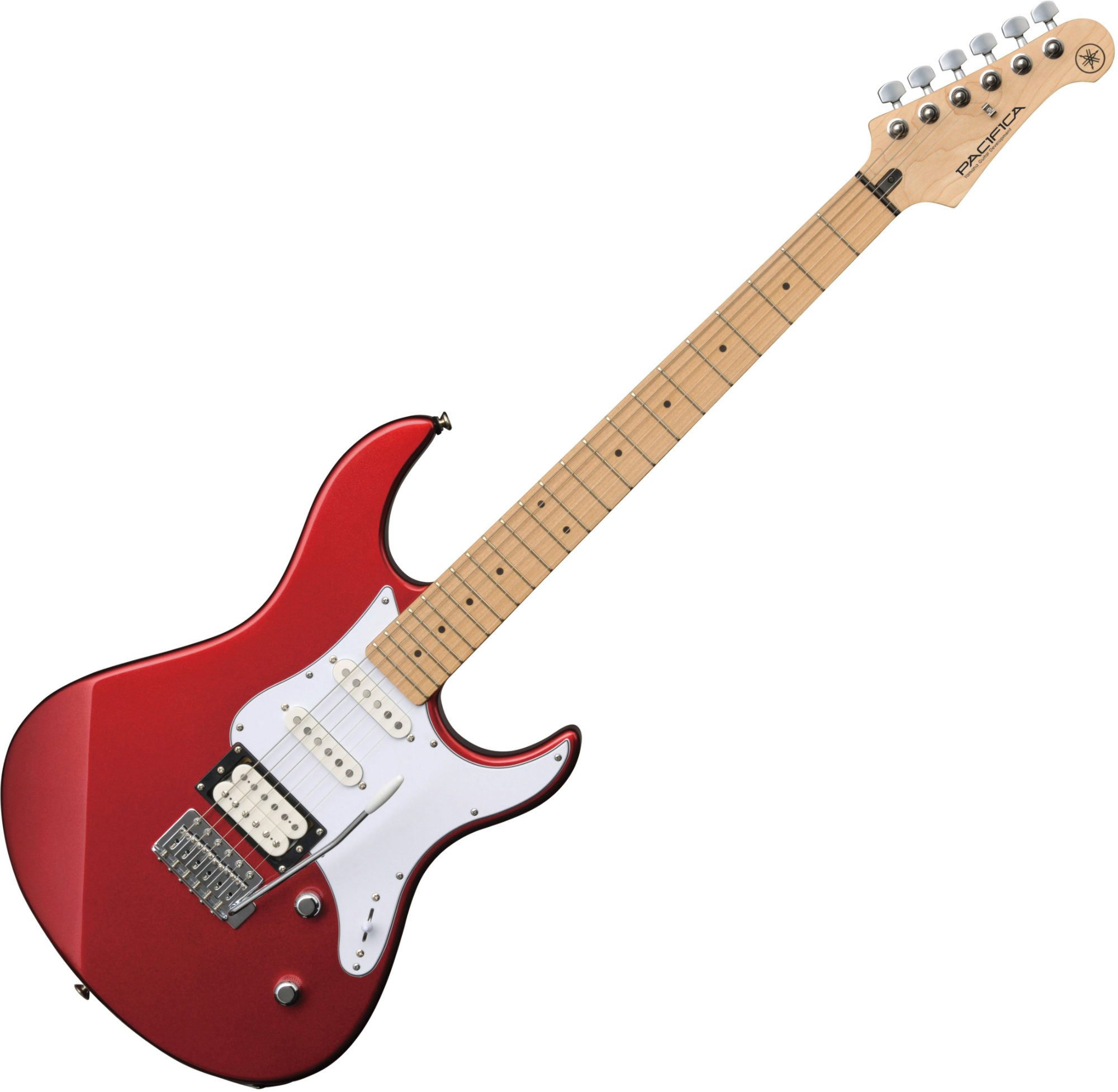 Yamaha E-Gitarre Yamaha Pacifica 112VM RL Red Metallic, Double Cut, E-Gitarre mit Alnico-Tonabnehmern & Remote Music Lesson