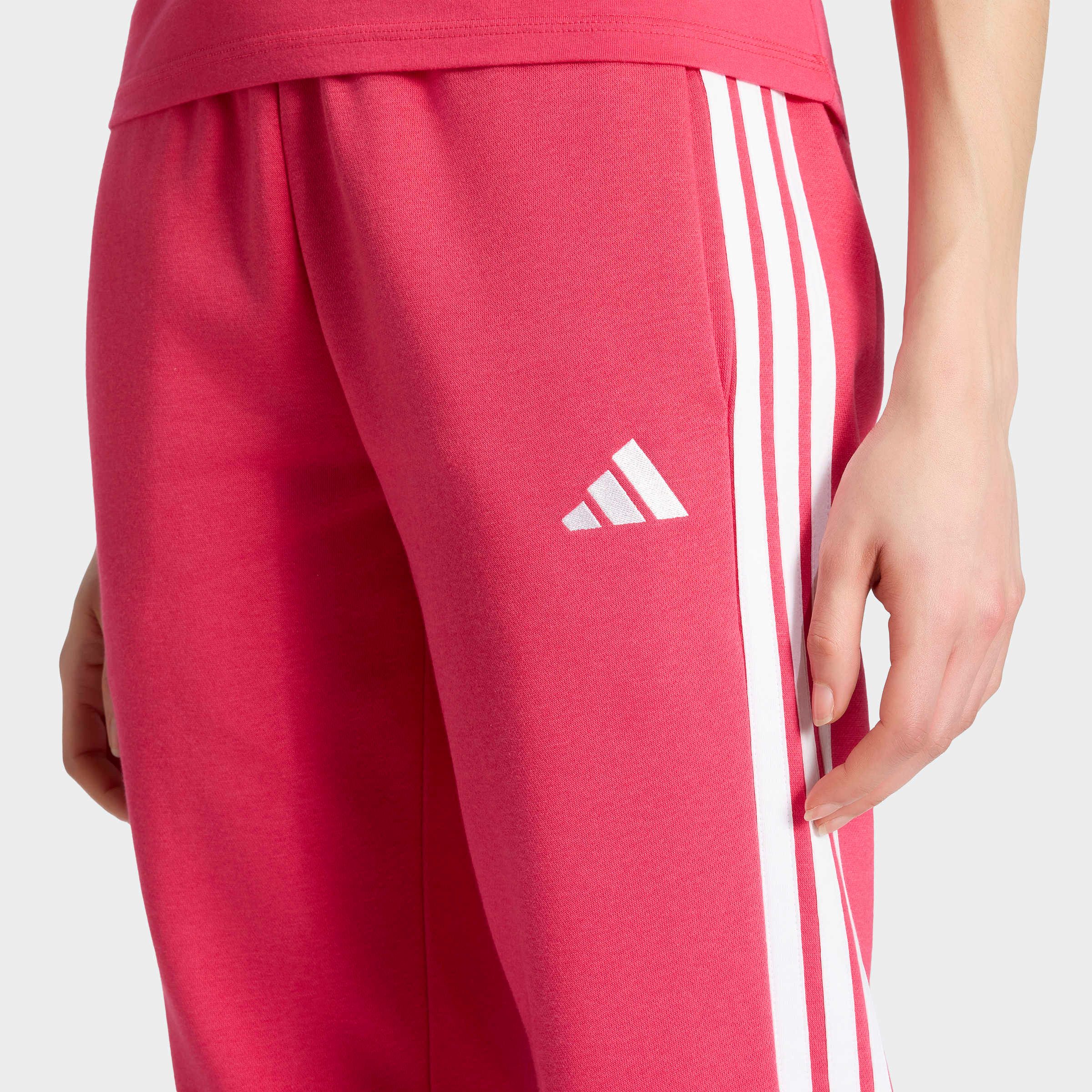 adidas Sportswear Sporthose W 3S FL SL PT schmal geschnitten, für vielseitige Aktivitäten, aus Baumwollmix