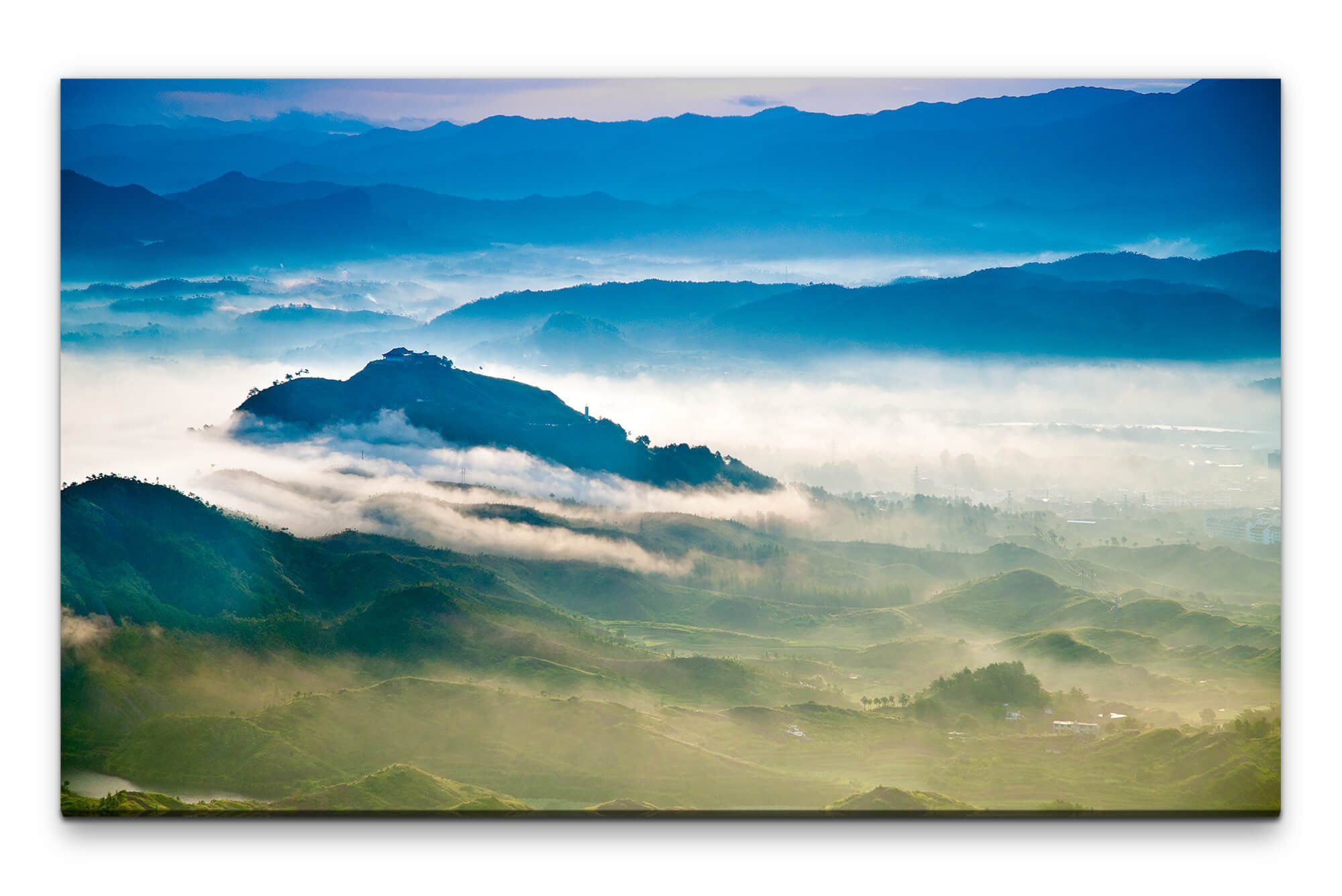 Leinwandbild Bilder XXL Gebirgslandschaft Wandbild auf Leinwand