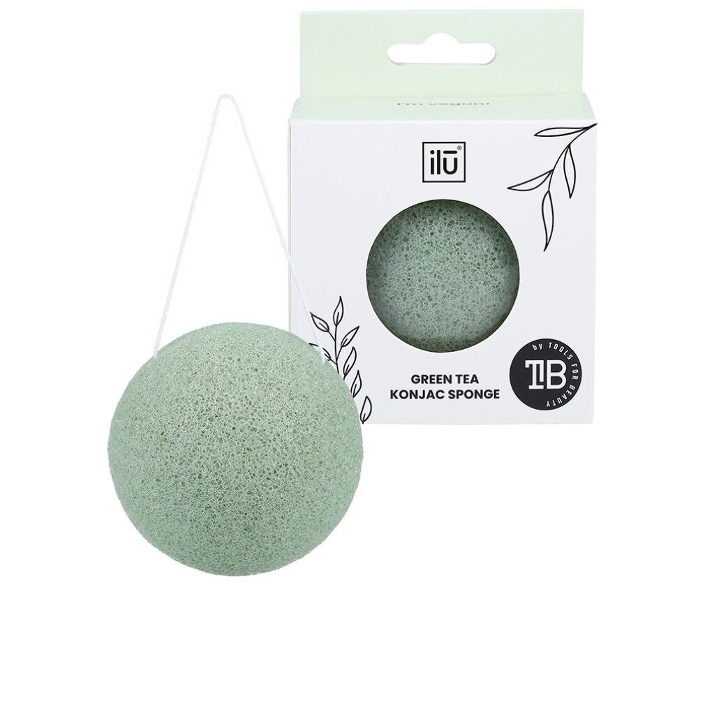 ILU Hautpflegeschwamm Konjac Esponja Green Tea 1 U
