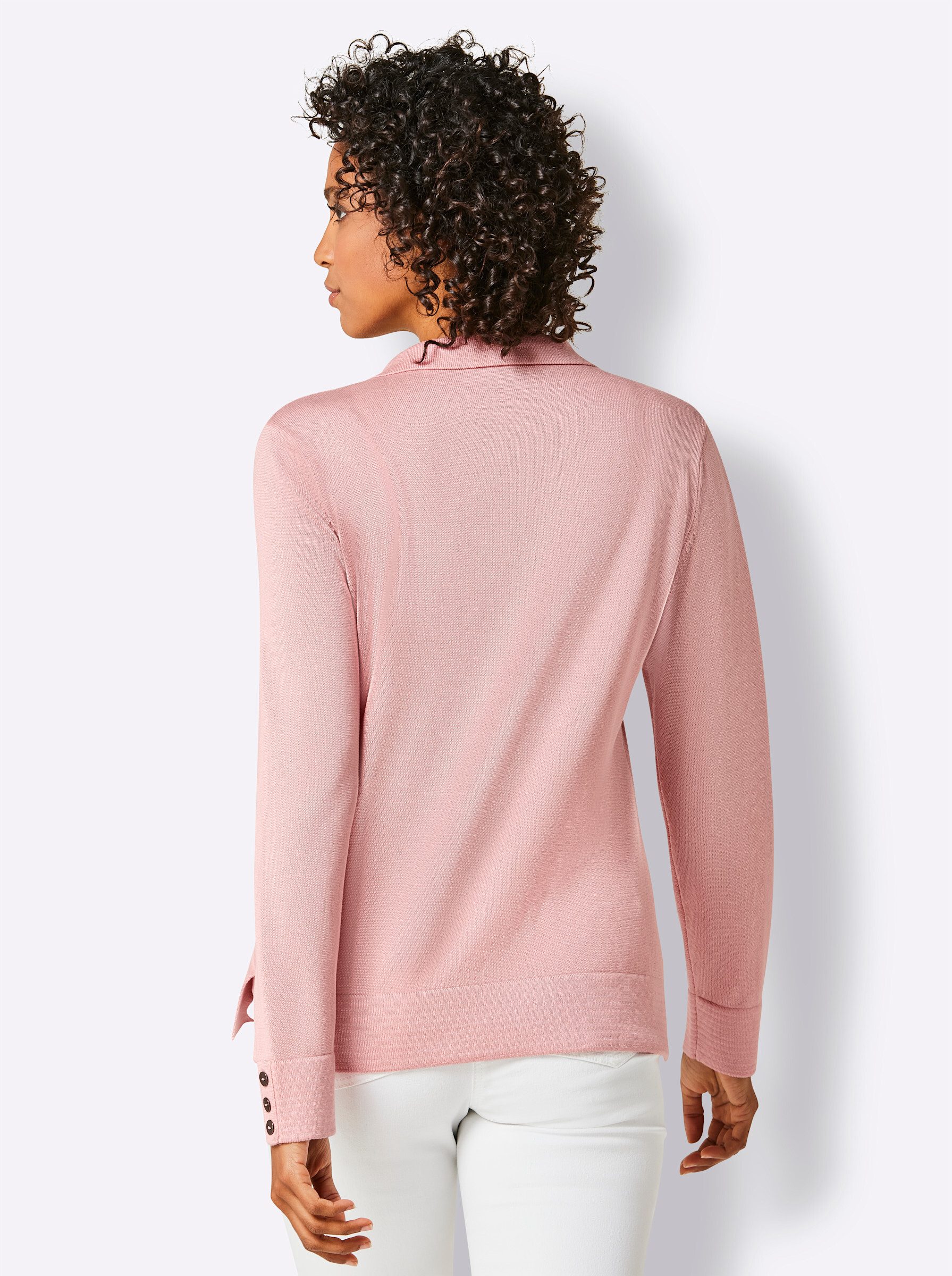 creation L Strickpullover Baumwoll-Pullover Langarm Feinstrick, Jersey
