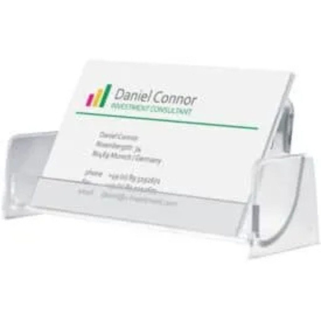 Sigel Visitenkartenhülle Visitenkarten-Aufsteller Hartplastik für 50 Karten, Ideal für übersichtliche Kartenorganisation