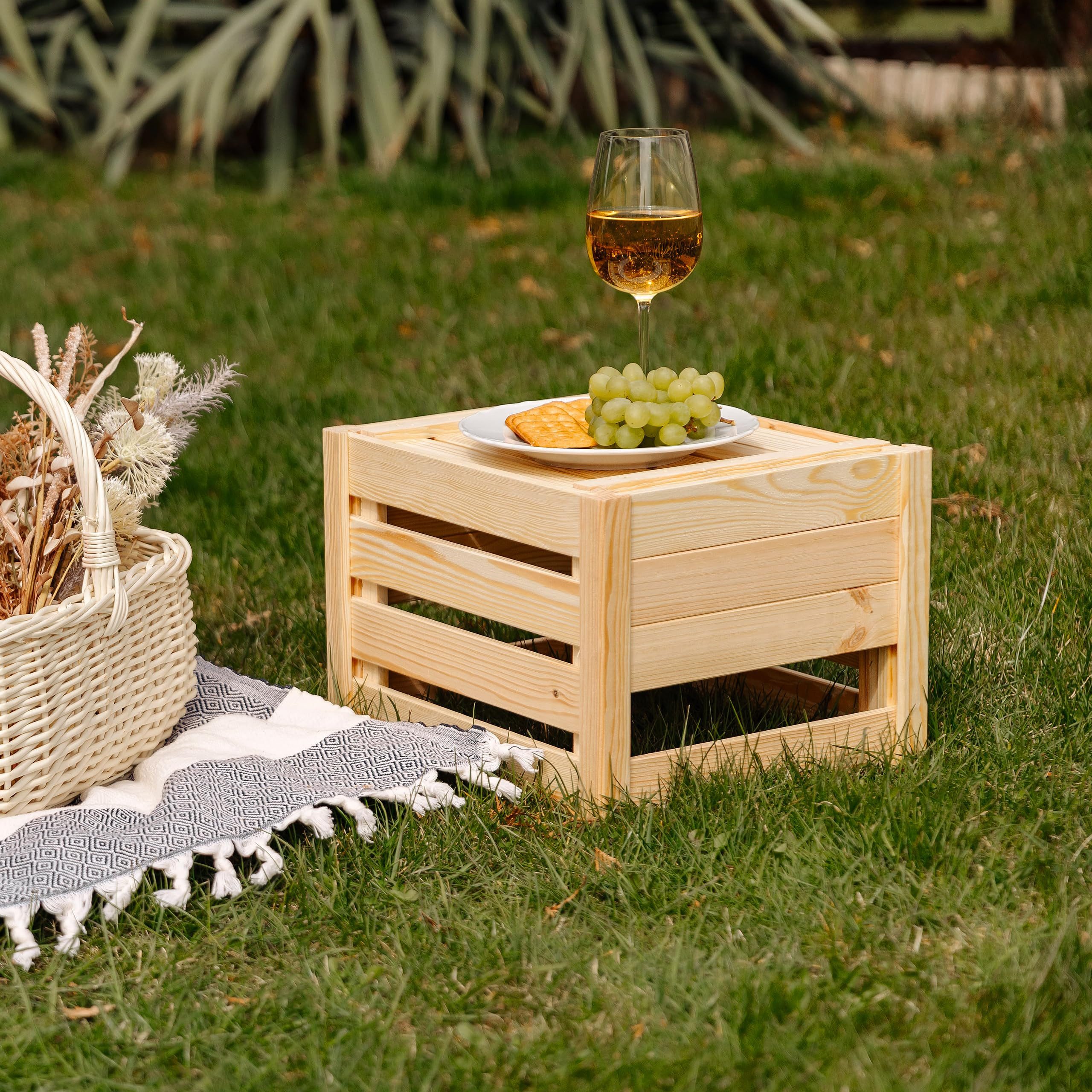 Creative Deco Holzkiste Faltbare Holzkiste Klappkiste
