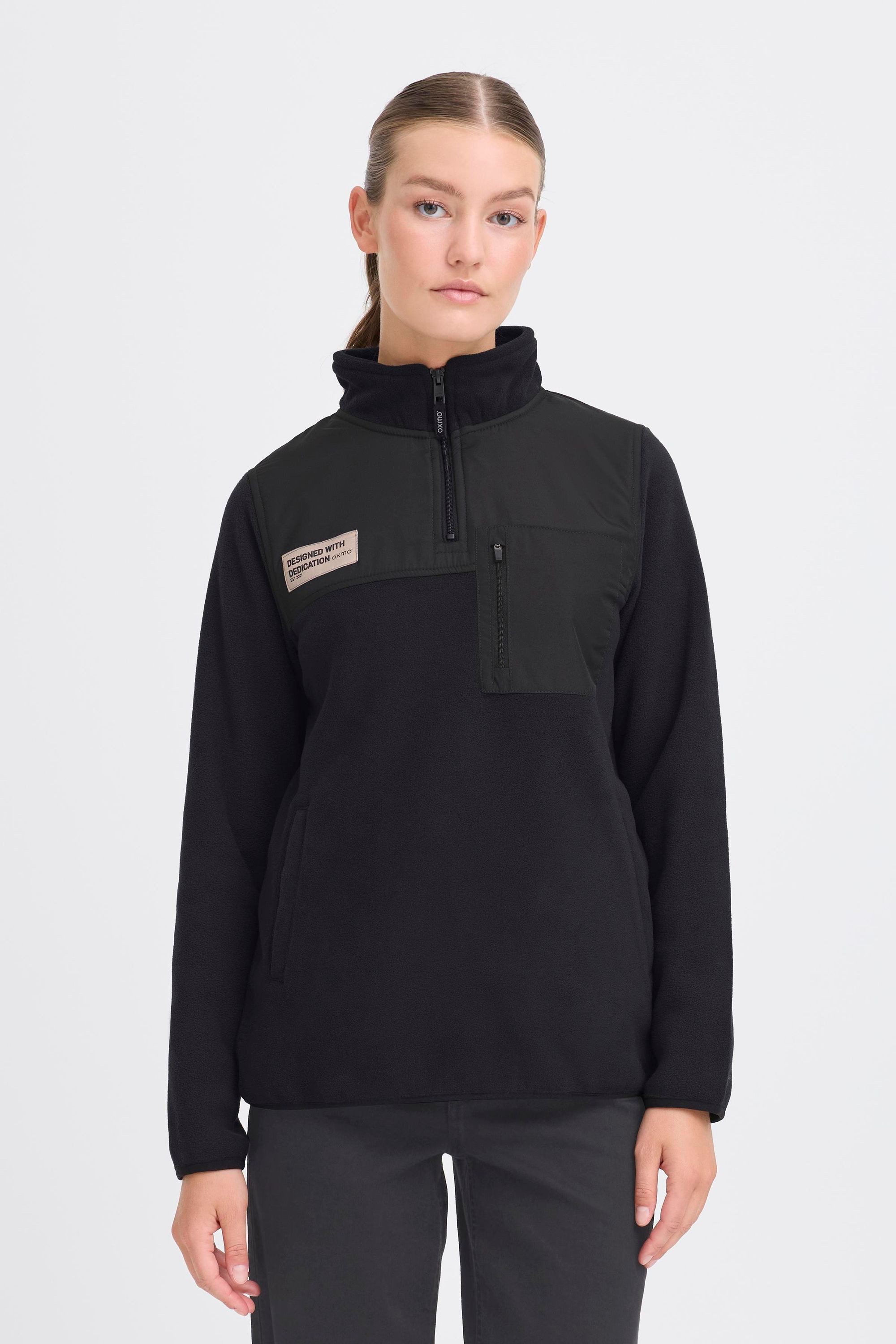 OXMO Troyer OXNETE HALFZIP Modischer Fleecetroyer günstig online kaufen