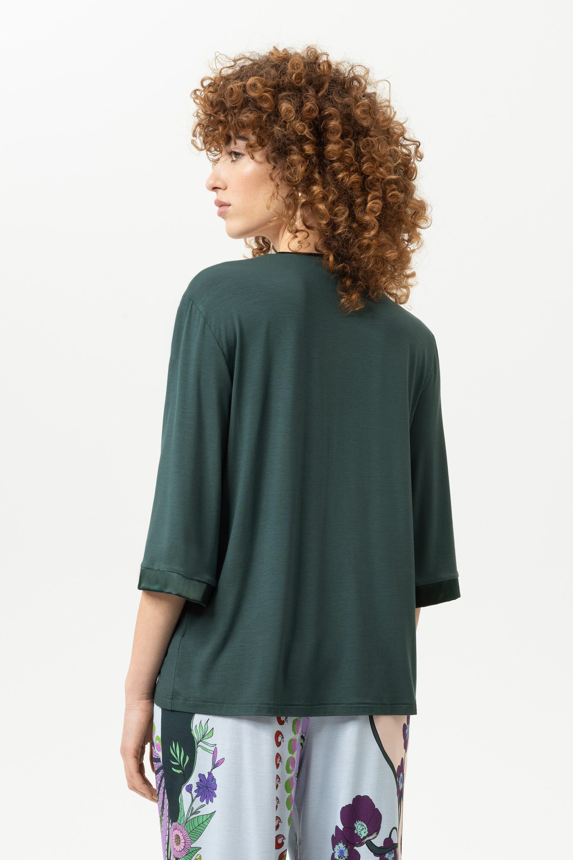 Mey Pyjamaoberteil Mey T-Shirt 3/4 Arm Serie Pure Chic Uni T-Shirt (1-tlg) Basic Shirt, zeitloses Design, softer Modal-Mix – Bild 4 von 4