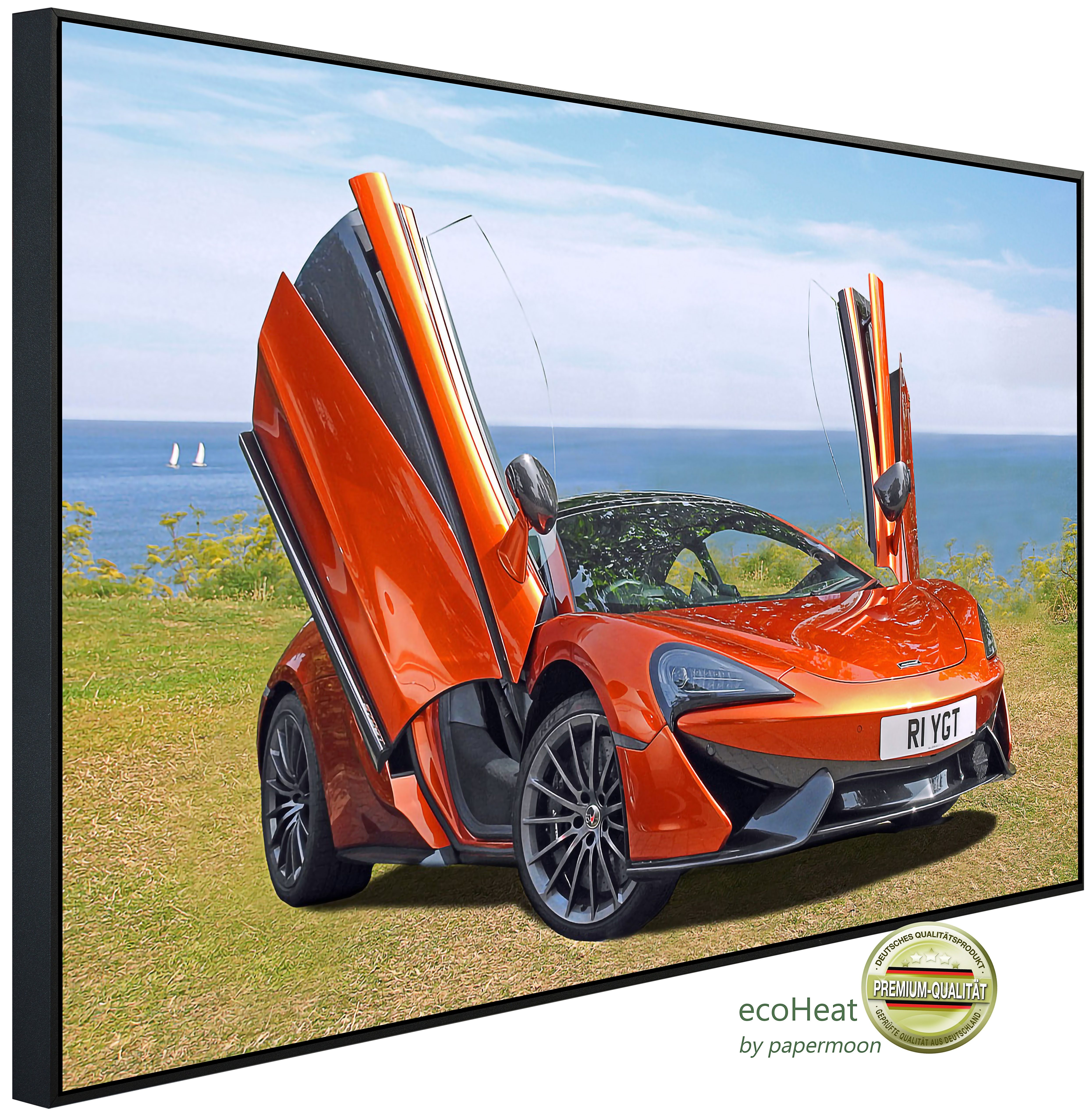 Papermoon Infrarotheizung INFRAROT-BILD-HEIZUNG, Supersportwagen, TÜV-Rheinland/GS zertifiziert, angenehme Strahlungswärme