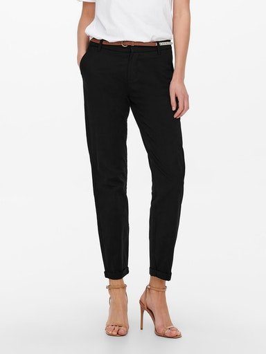 ONLY Chinohose ONLBIANA COTTON BELT CC CHINO PNT Black