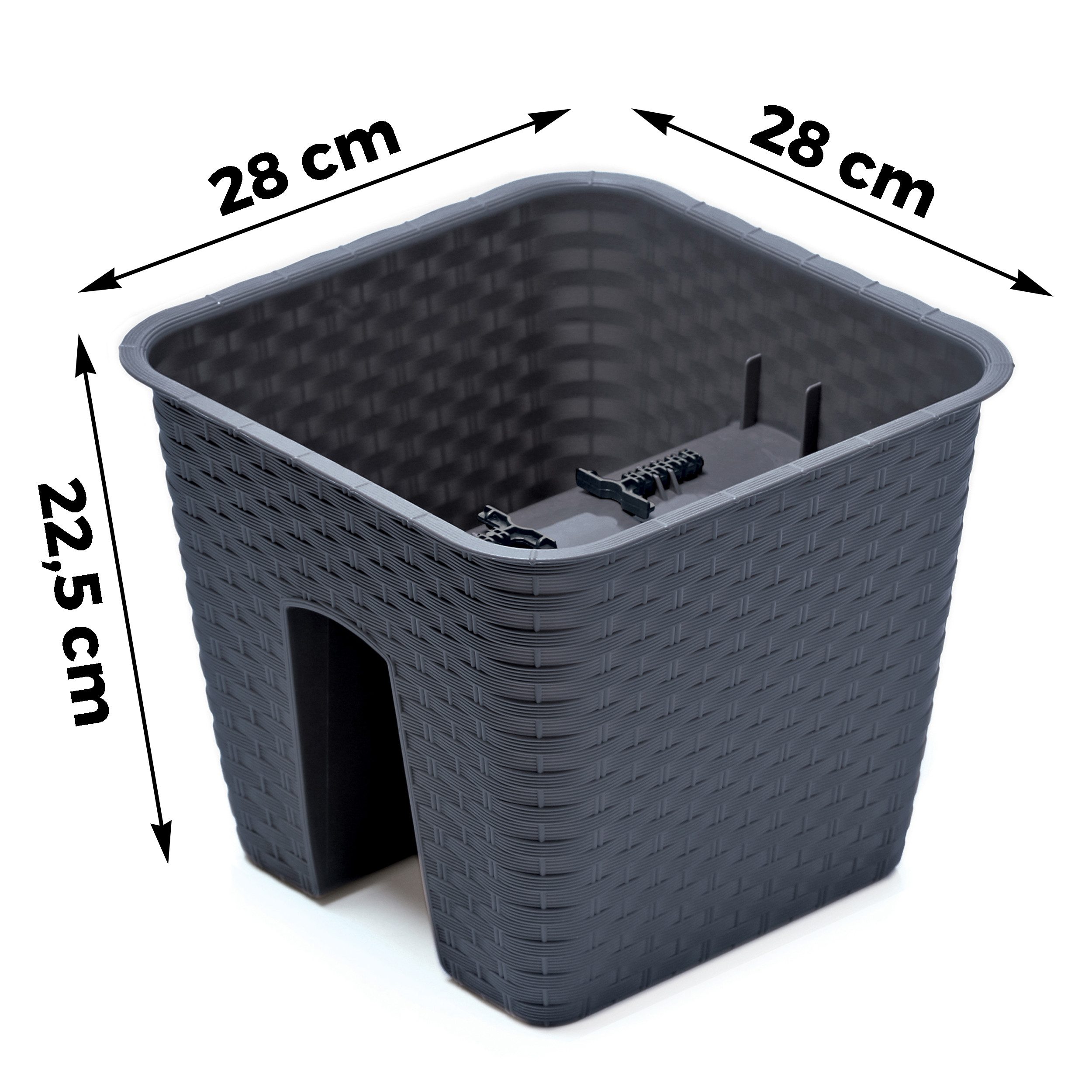 Annastore Balkonkasten Blumenkasten für Geländer und günstig online kaufen