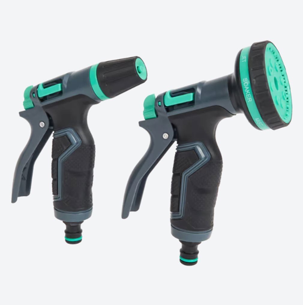 Ferm Bewässerungsbrause Ferm Gartenbrause-Set Sprühpistolenset Spray Gun Set, (2-St)