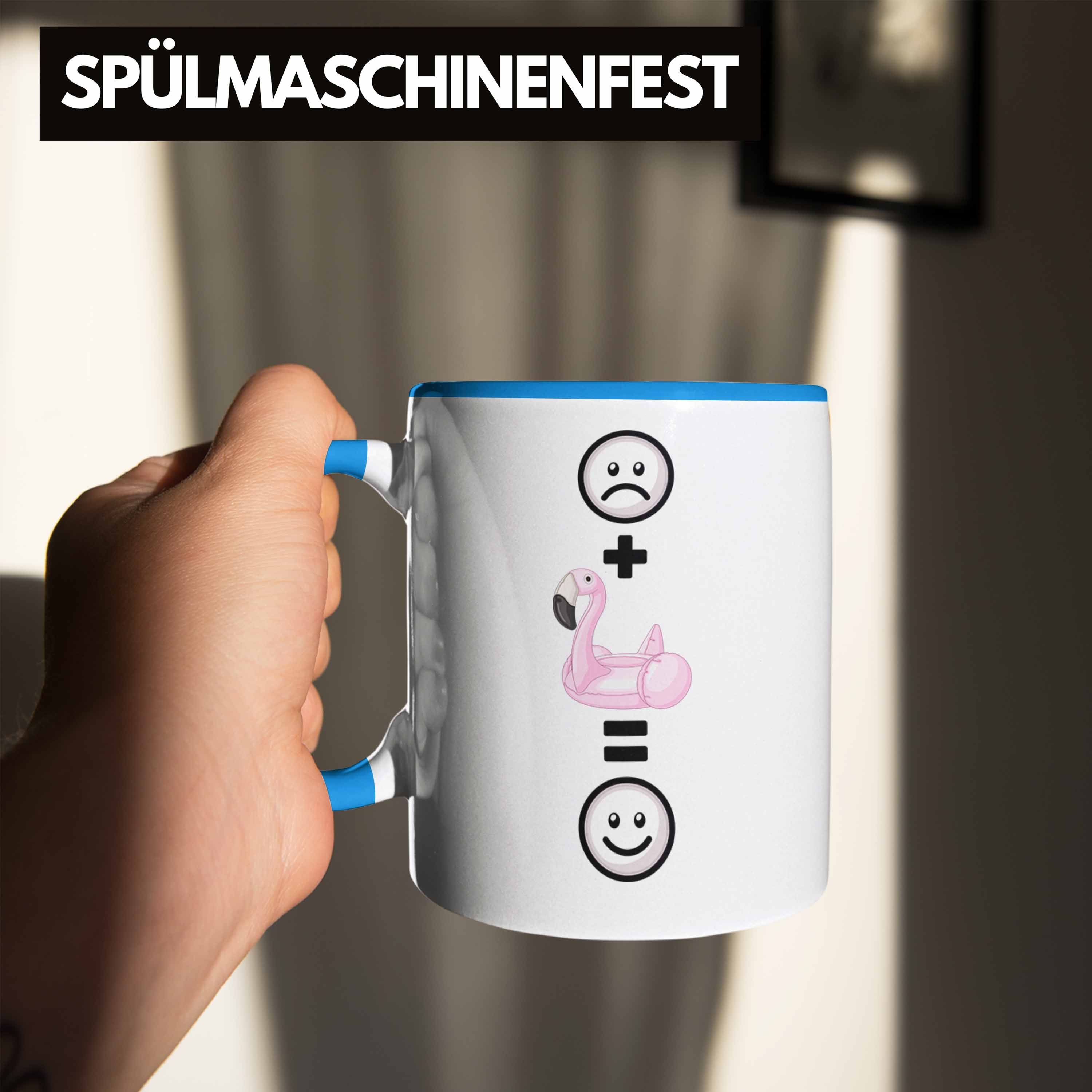 Pool Fans Trendation Tasse Blau für Geschenk :(S Sommer Tasse Sommer Geschenkidee Lustige