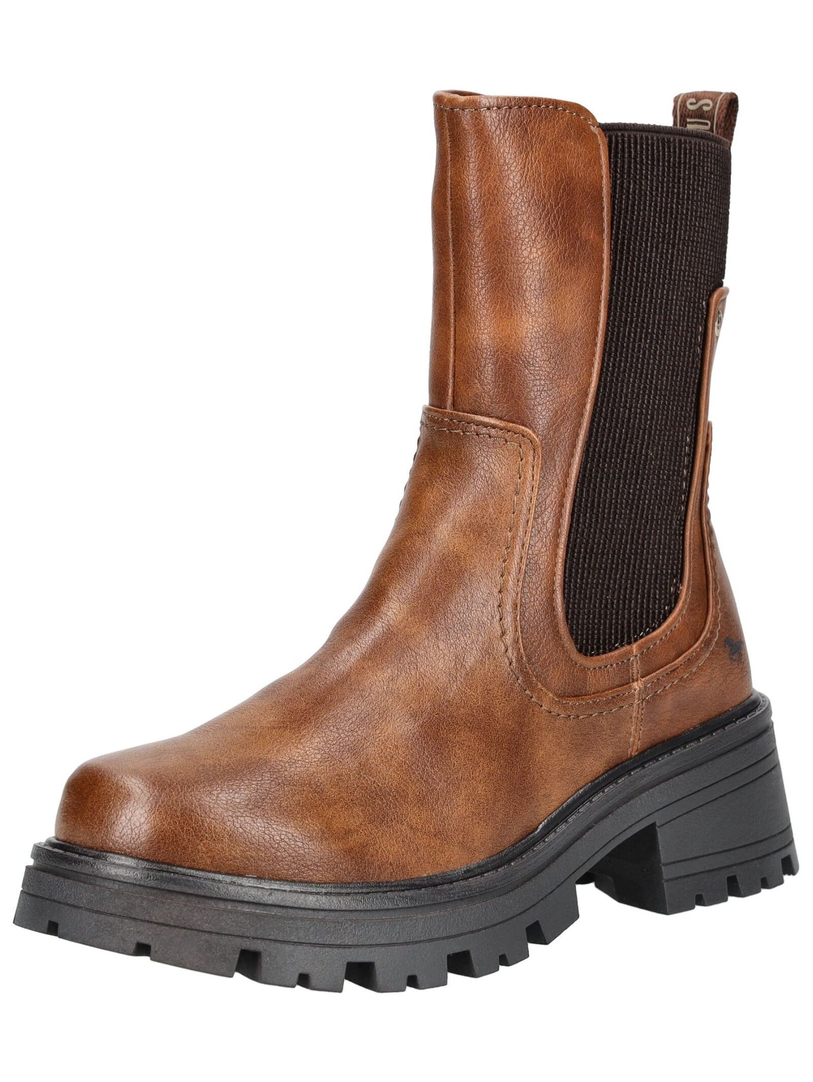 MUSTANG Stiefelette Lederimitat/Textil Stiefelette günstig online kaufen