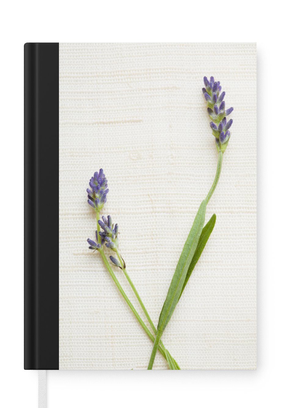 MuchoWow Notizbuch Studioaufnahme von Lavendel, Journal, Merkzettel, Tagebuch, Notizheft, A5, 98 Seiten, Haushaltsbuch