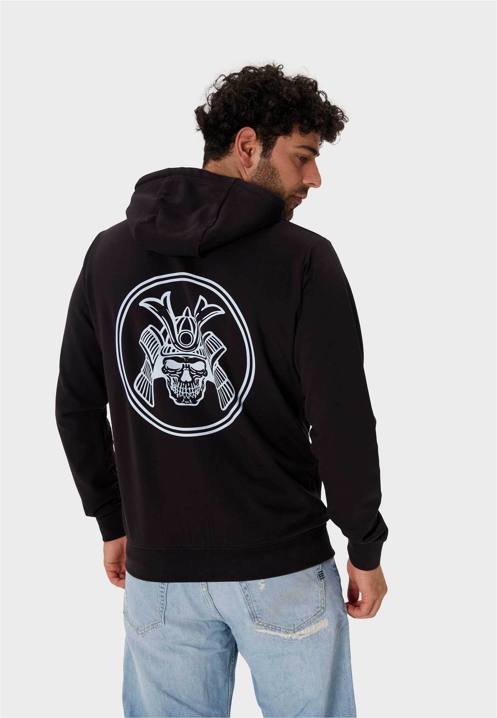 Oldskull Sweatjacke Basic Samurai (1-tlg) mit angesagtem Samurai-Print
