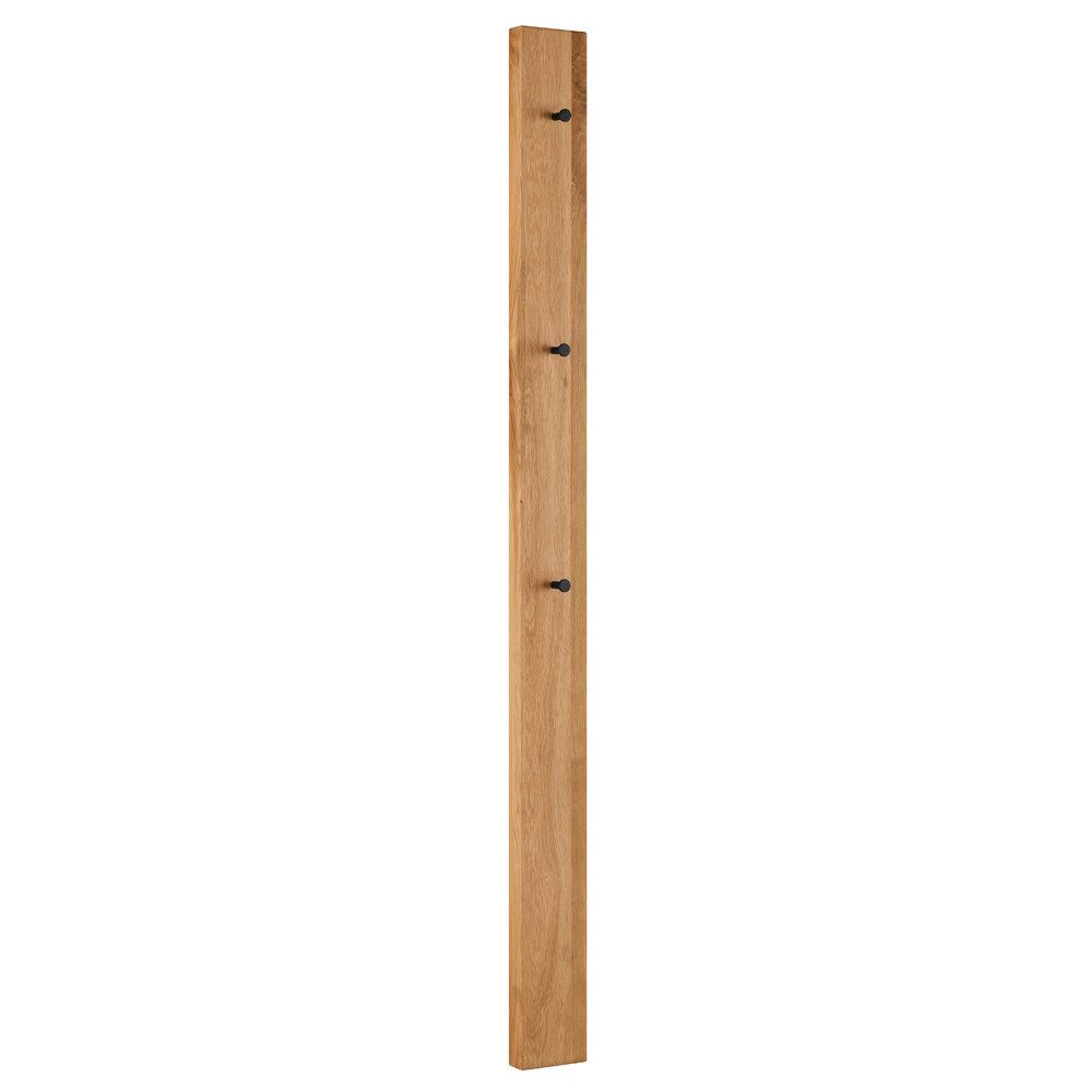Lomadox Шкафыpaneel SALACH-64, Шкафы Paneel Eiche massiv geölt mit Metall Haken, : 12/163/5 cm