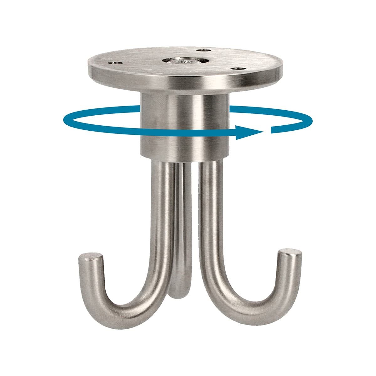 MS Beschläge Kleiderhaken 3-fach Garderobenhaken - Deckenhaken 360° drehbar günstig online kaufen