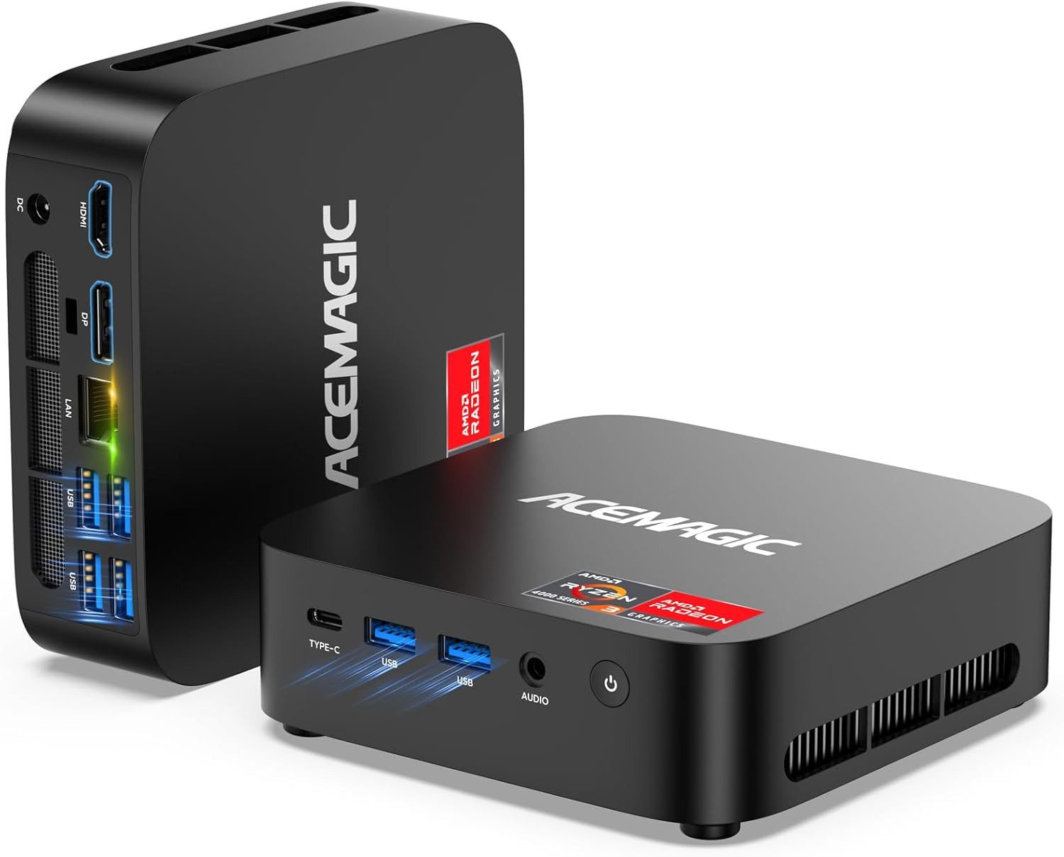 ACEMAGIC K1 AMD Ryzen R2544, Windows 11 Pro, 16GB RAM 512GB SSD für Büro Schule Mini-PC (AMD Ryzen Embedded R2544, AMD Radeon™ Graphics, 16 GB RAM, 512 GB SSD, WiFi 5, BT4.2,3 Monitore 4K UHD, Kompakt Home Office Pc bis 3,7 GHz)