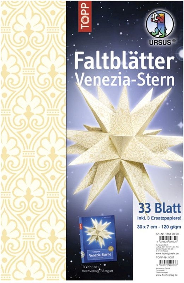 Bastelfilz Faltblätter Venezia Indian style 120g/qm 7x30cm chanda.