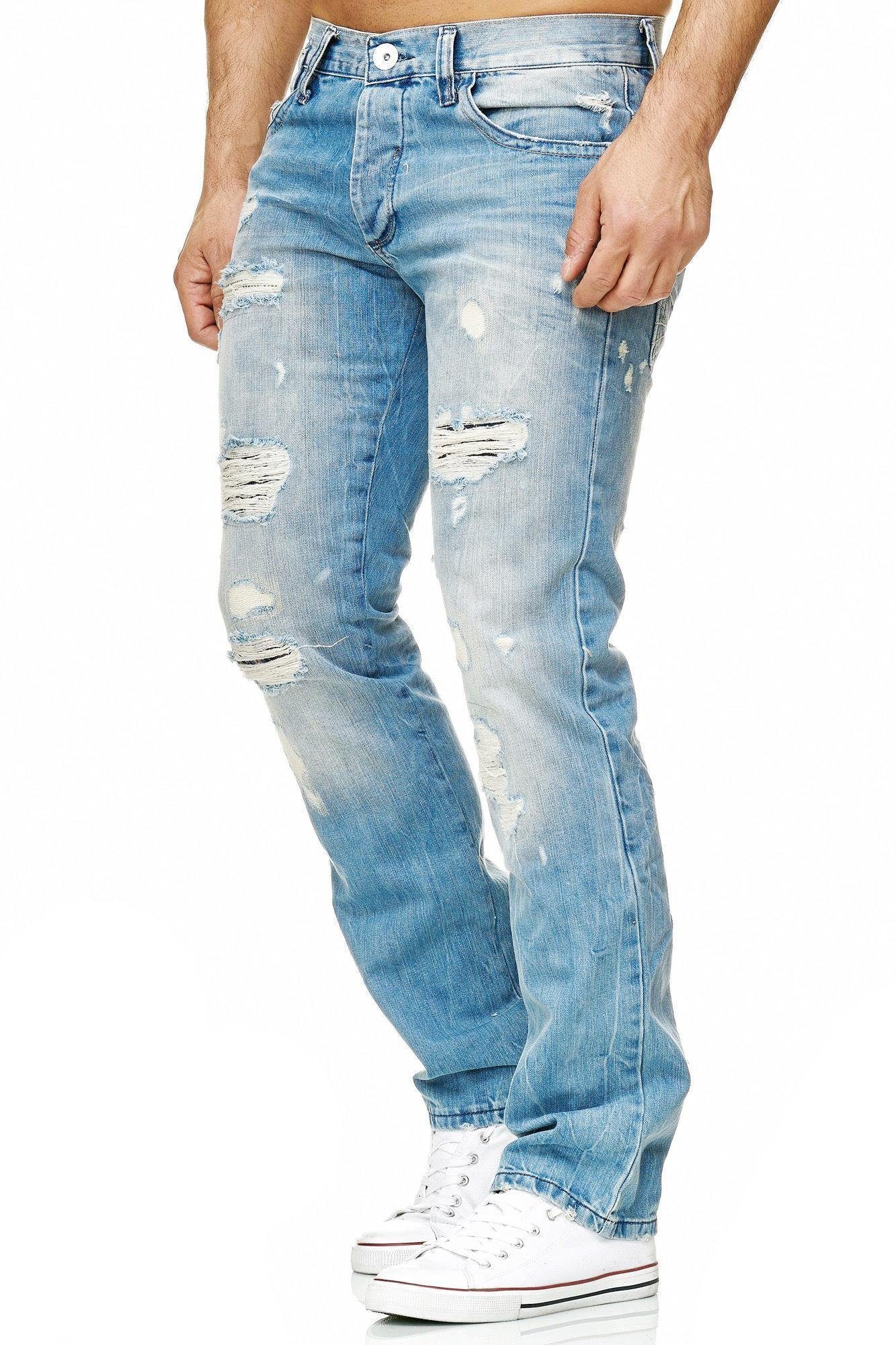 RedBridge Destroyed-Jeans Rebel Stil Regular Fit Premium Qualität