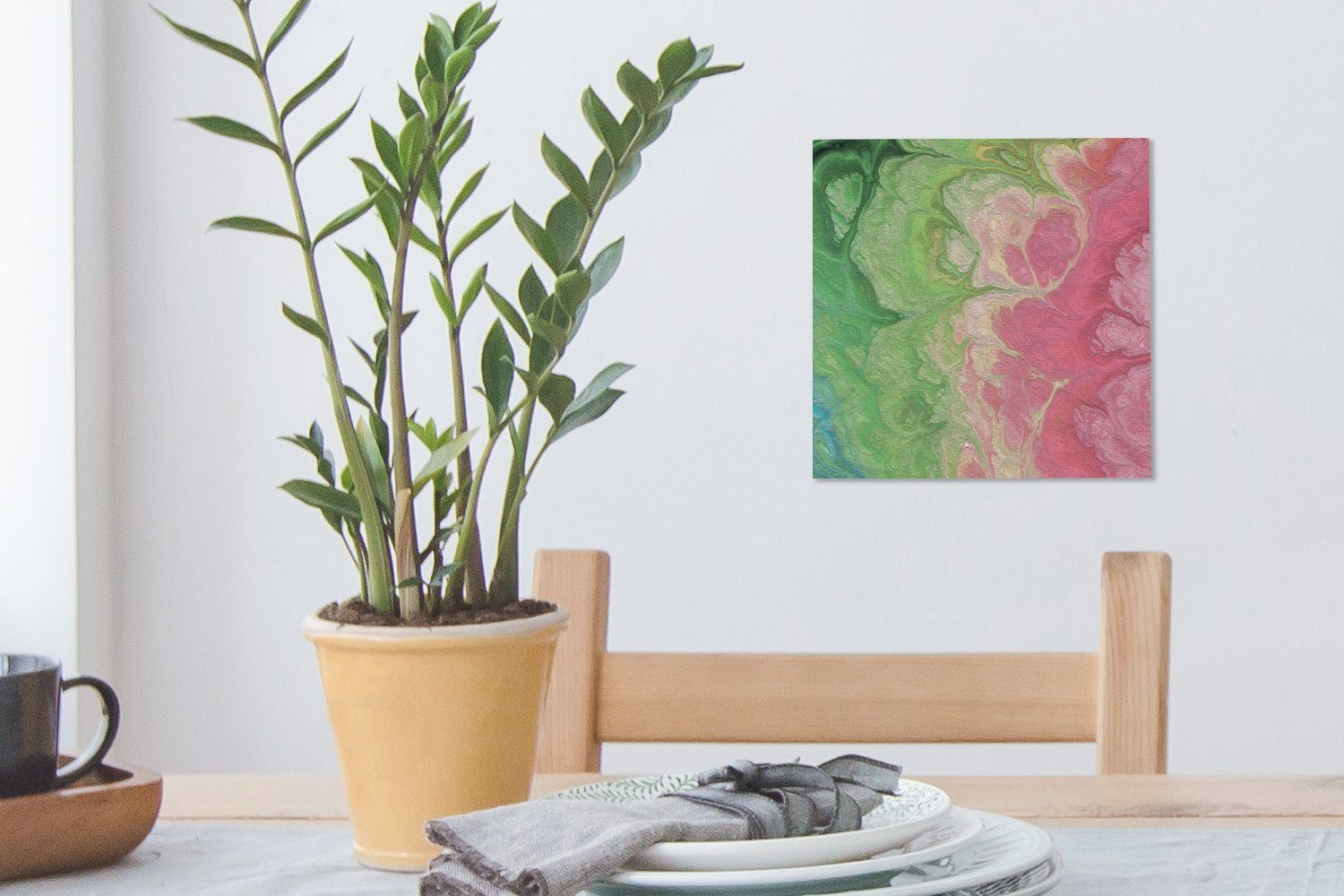 OneMillionCanvasses® Leinwandbild für Farbe Leinwand - Bilder (1 Kunst Wohnzimmer St), Schlafzimmer - Psychedelisch