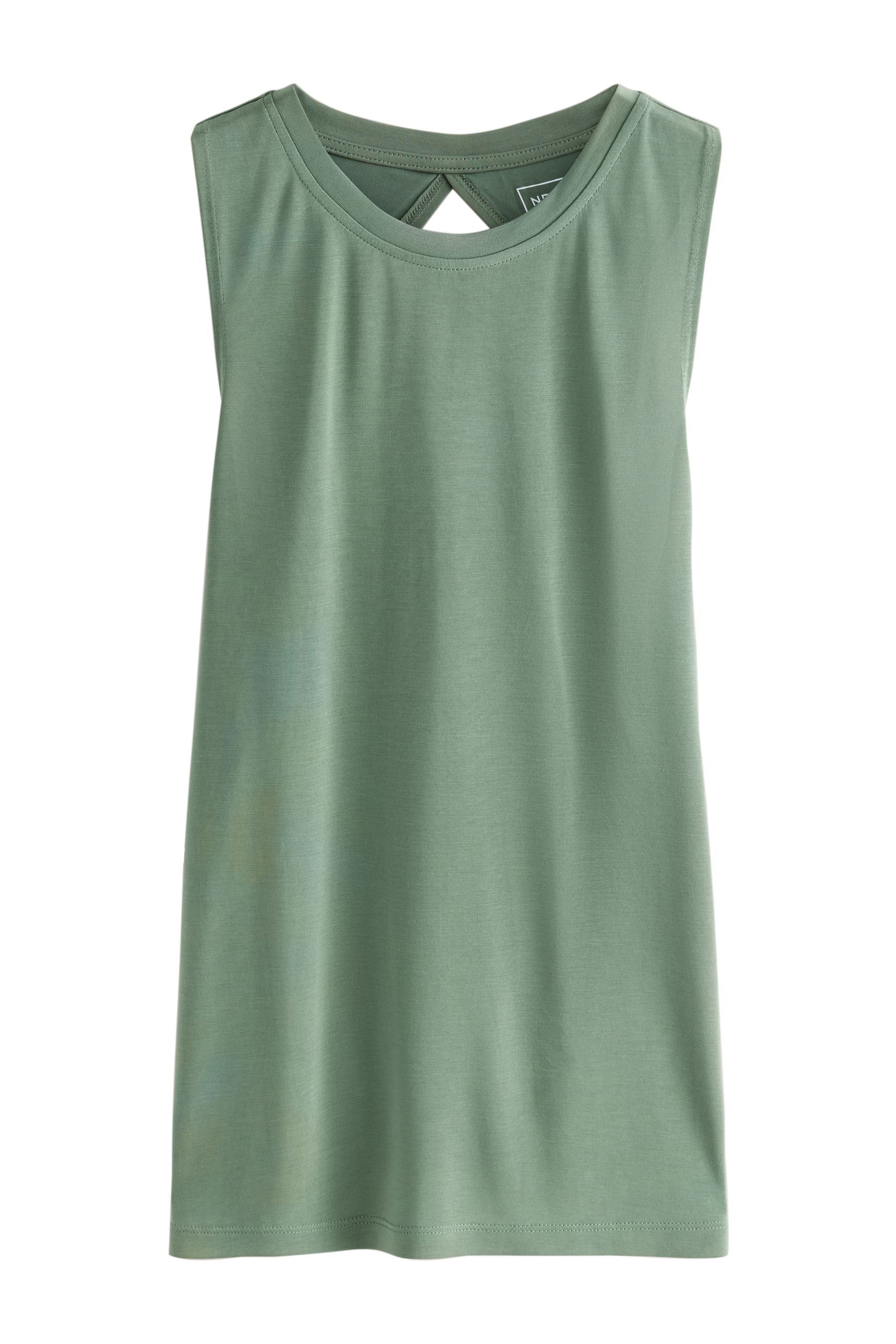 Next Trägertop Leichtes Active Tanktop aus Modal mit Drehdetail (1-tlg) günstig online kaufen