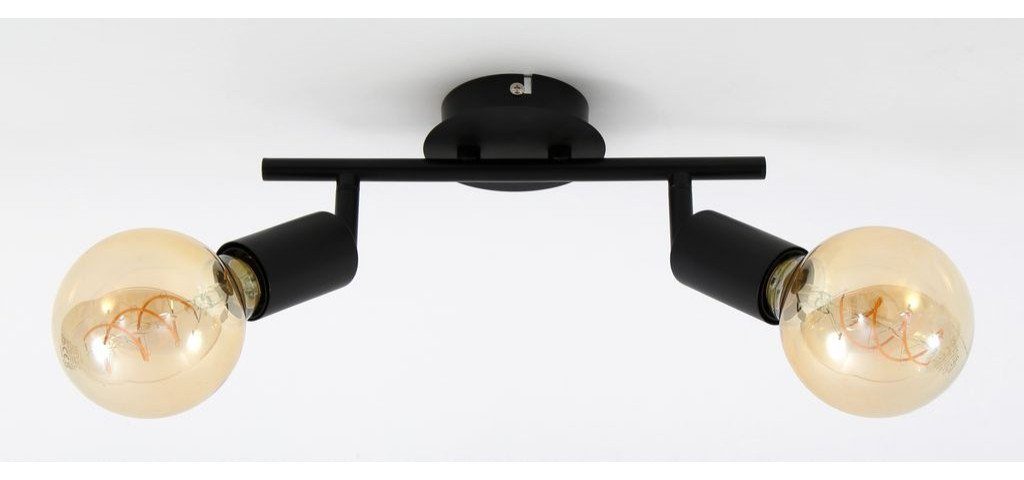 Briloner Leuchten Arbeitsleuchte Briloner 2er Spot Black Steel schwarz 27,5 x 10 cm, Ohne Leuchtmittel, Nicht dimmbar nicht Smart Home-fähig ohne Bewegungsmelder