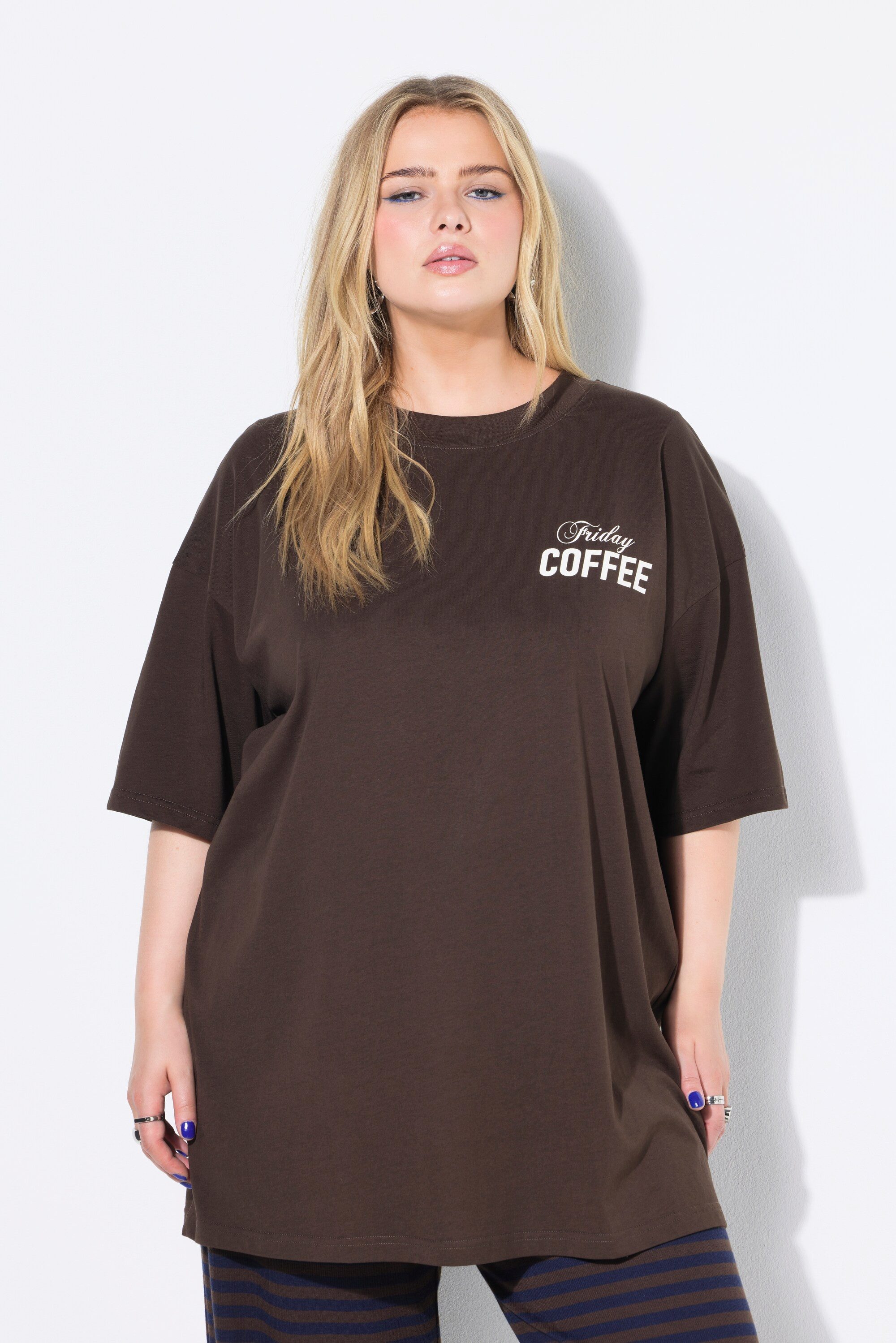 Studio Untold T-Shirt T-Shirt oversized Coffee-Rückenprint günstig online kaufen