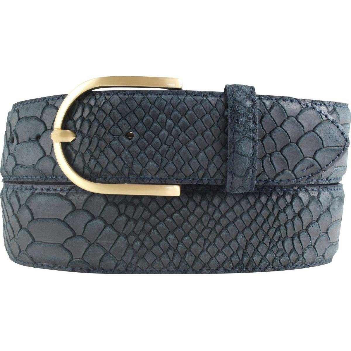 BELTINGER Ledergürtel Damen-Gürtel mit Pythonprägung 4 günstig online kaufen