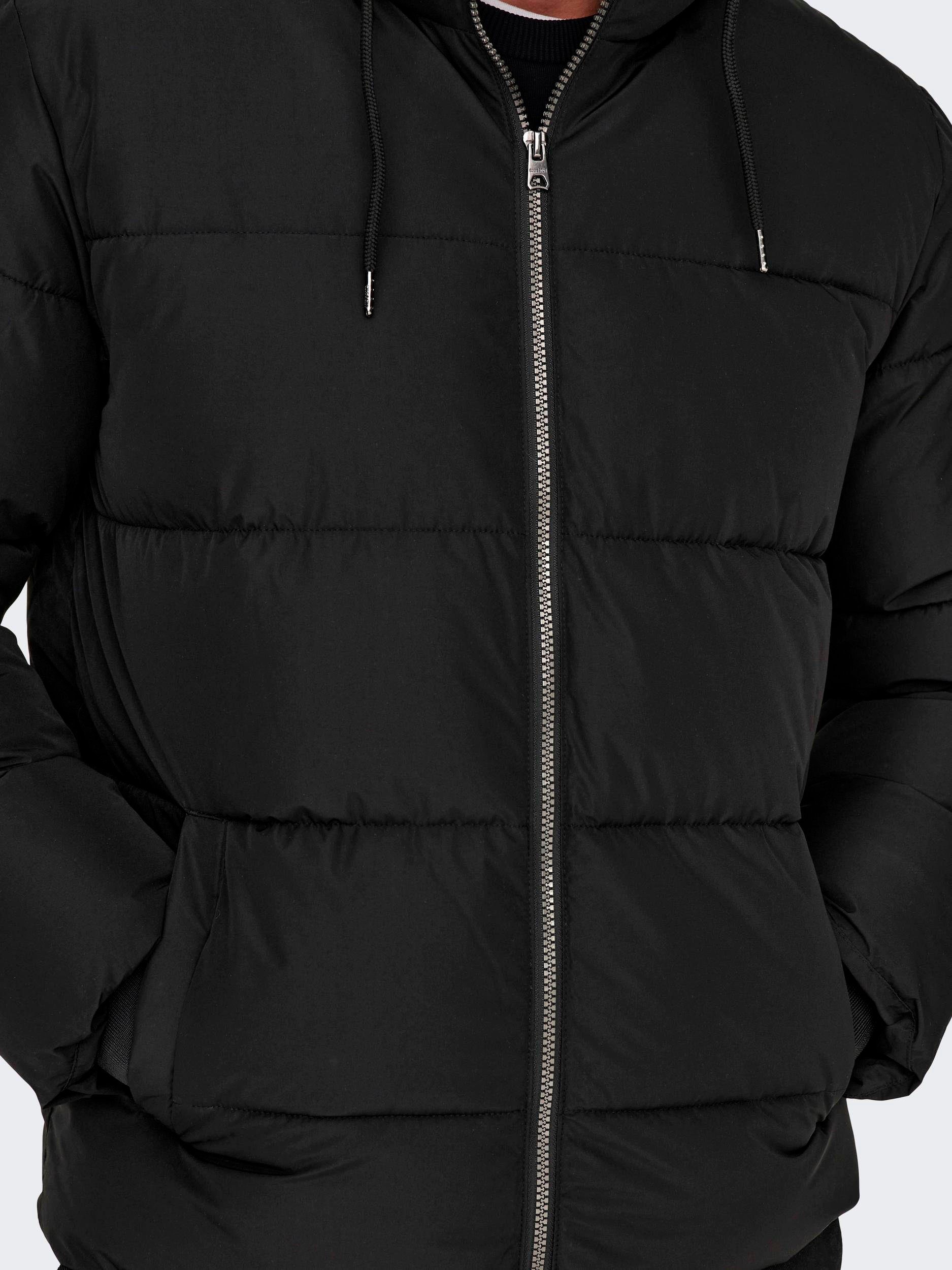 ONLY & SONS Steppjacke ONSMARLON LIFE HOOD PUFFER JACKET OTW VD – Bild 3 von 5