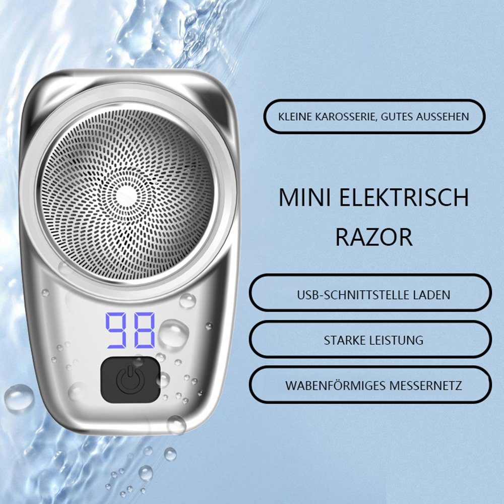 Mini USB Elektrorasierer Shaver GelldG Mini Tragbarer Rasierer, Elektrorasierer