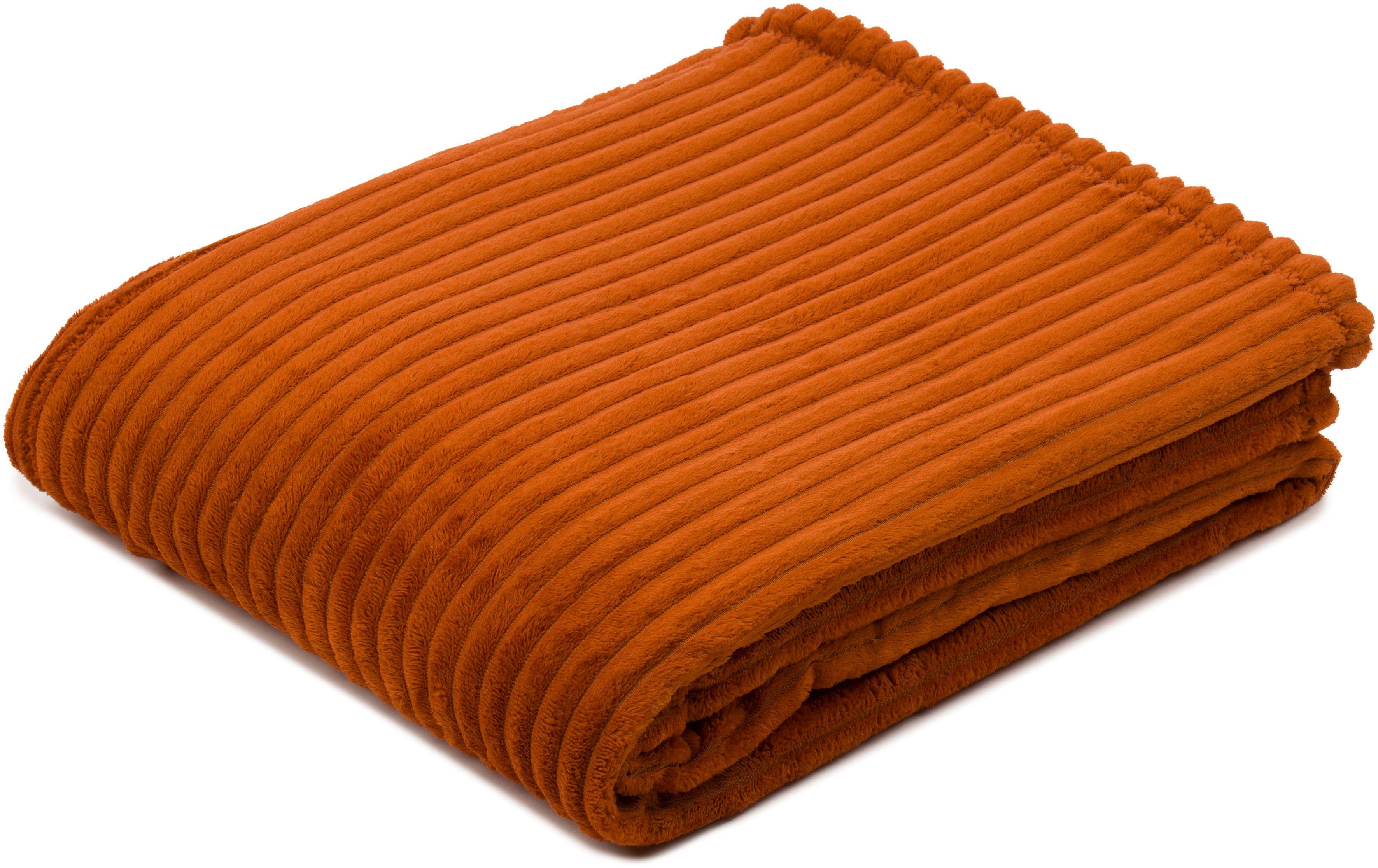 Wohndecke Feincord Kuscheldecke, Gözze, flauschig weich und wohlig warm günstig online kaufen