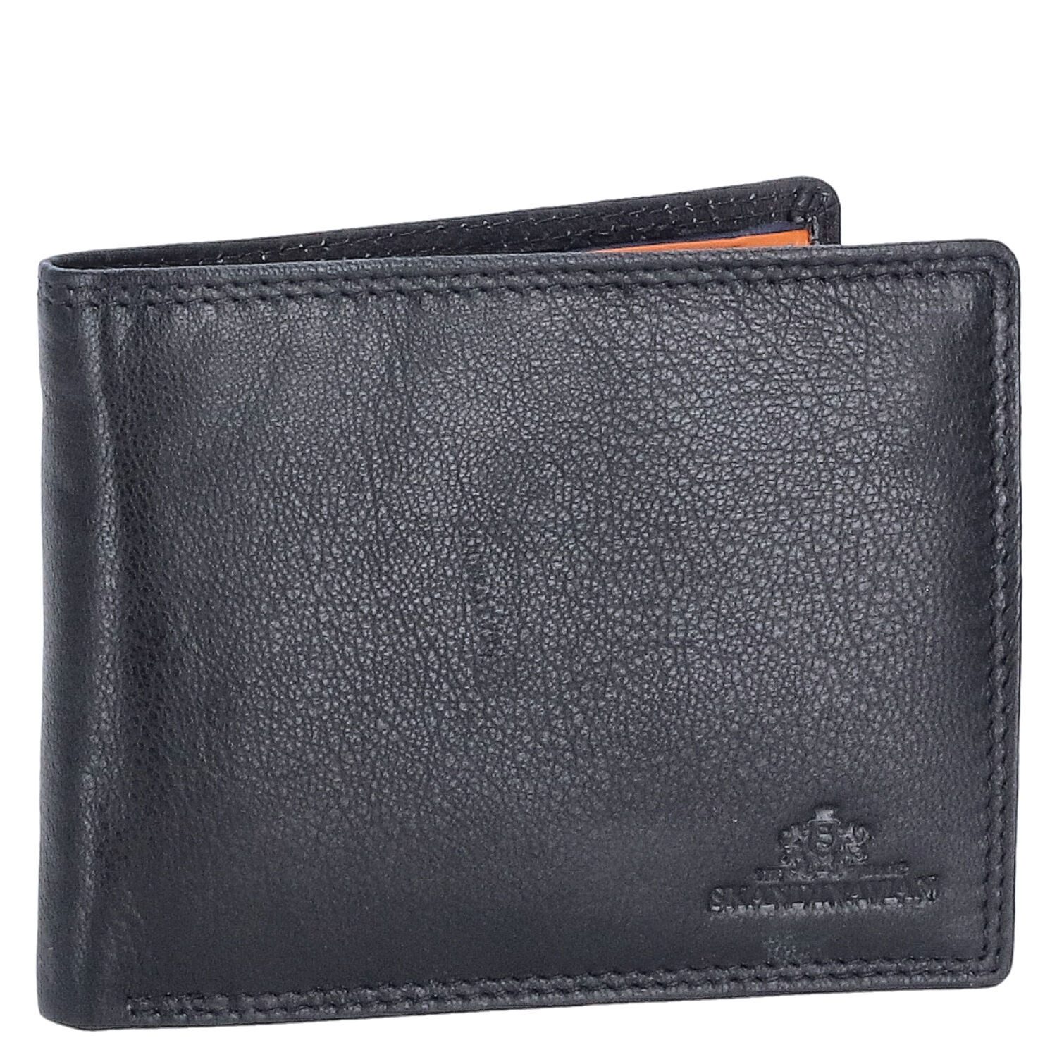 The Skandinavian Brand Geldbörse The Skandinavian Brand Lederbörse Quer Multicolor - Black