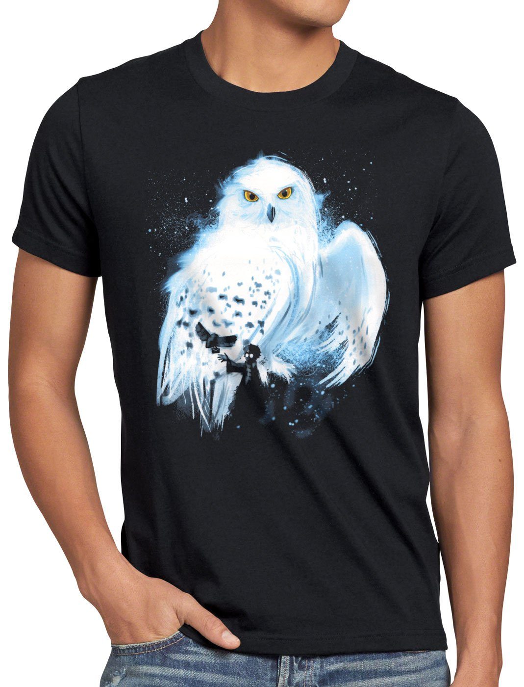 style3 T-Shirt Zauberhafte Eule harry zauberstab günstig online kaufen