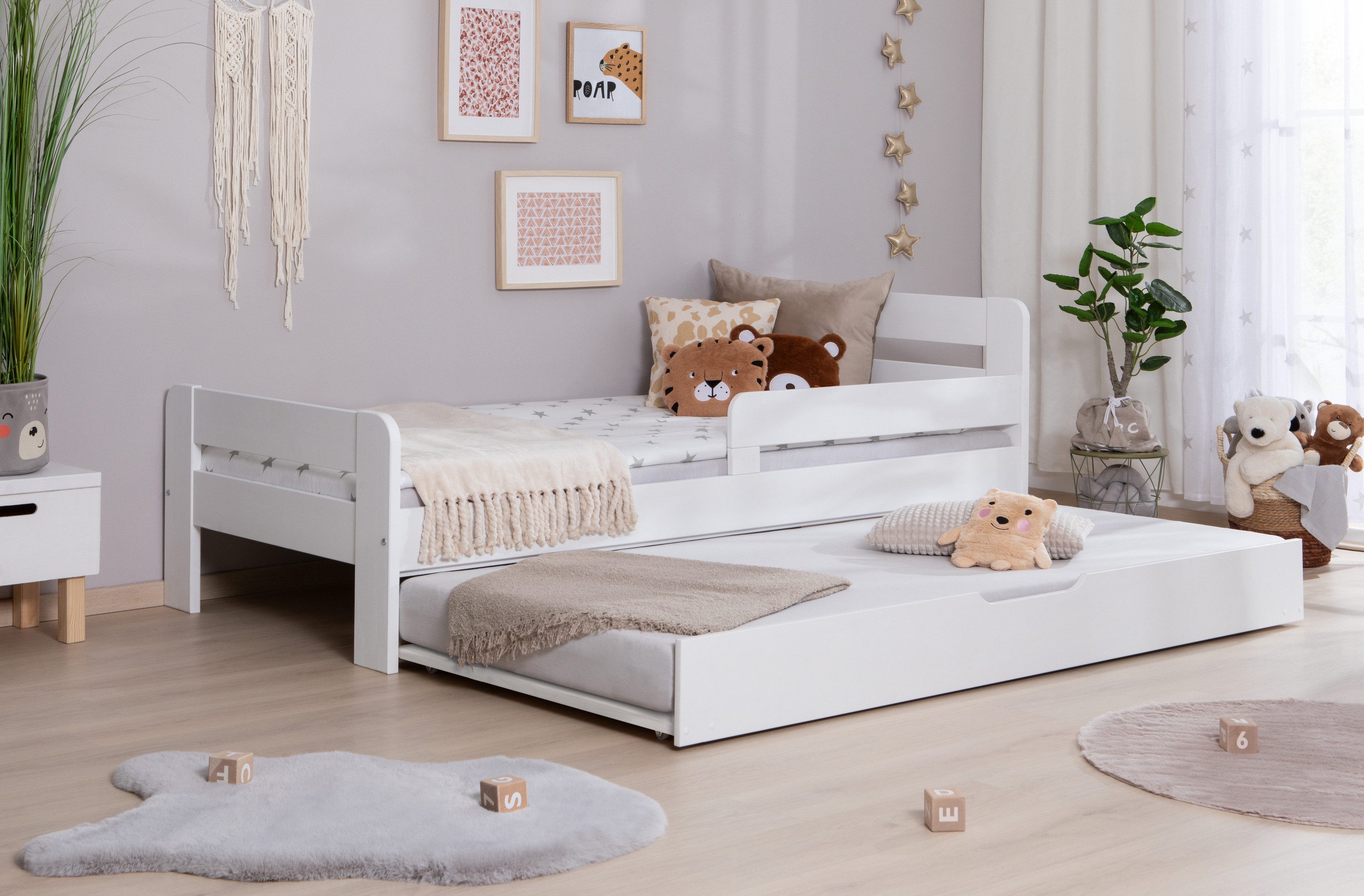 Ticaa Bettgestell Einzelbett Kinderbett Jugendbett "Bennet" günstig online kaufen