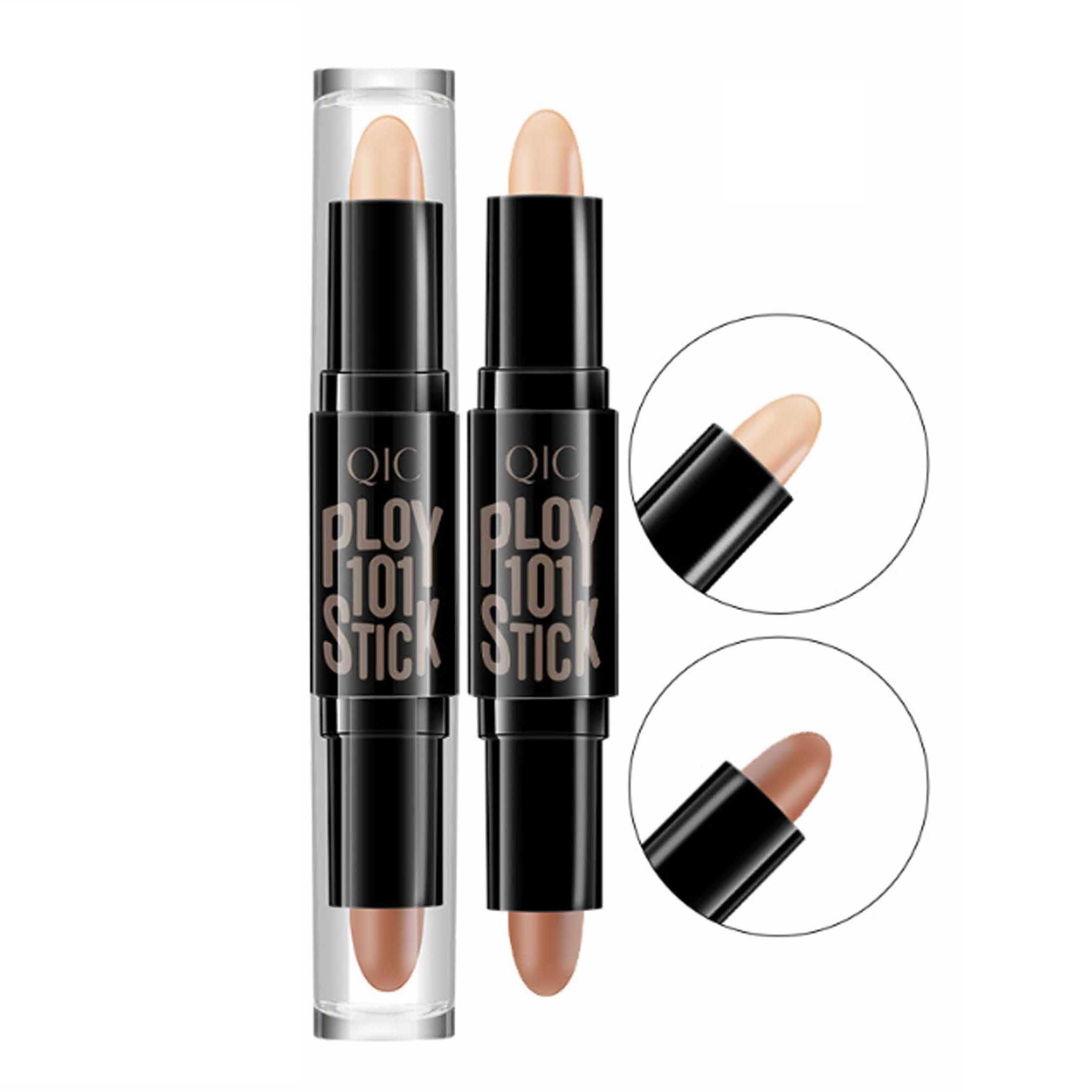KINSI Contouring-Stick Doppelseitiger Concealer-Konturenstift, 3D-Effekt, natürlich, mit zwei Farbtönen