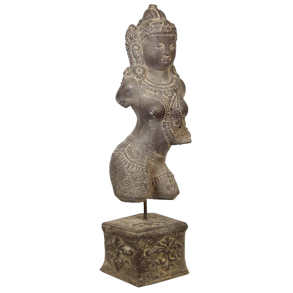 Oriental Galerie Dekofigur Devi auf cm Handarbeit in traditionelle Sita Ursprungsland im Herstellung (1 60 Sockel Gartenfigur Figur St)