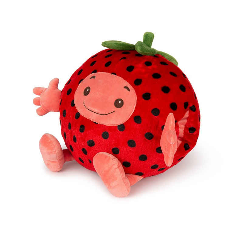 soma Kuscheltier Erdbeere, Handwärmer 35 cm x 35 cm x 35 cm Kuschelwarmies Kuschel (1-St), Super weicher Plüsch Stofftier Kuscheltier für Kinder zum spielen