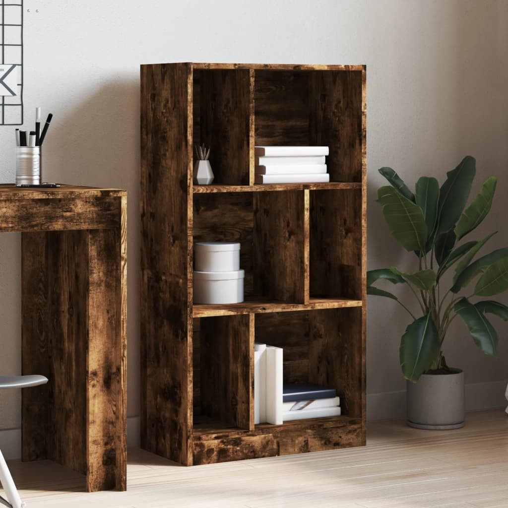vidaXL Bücherregal Bücherregal Räuchereiche 57x28,5x107,5 cm günstig online kaufen