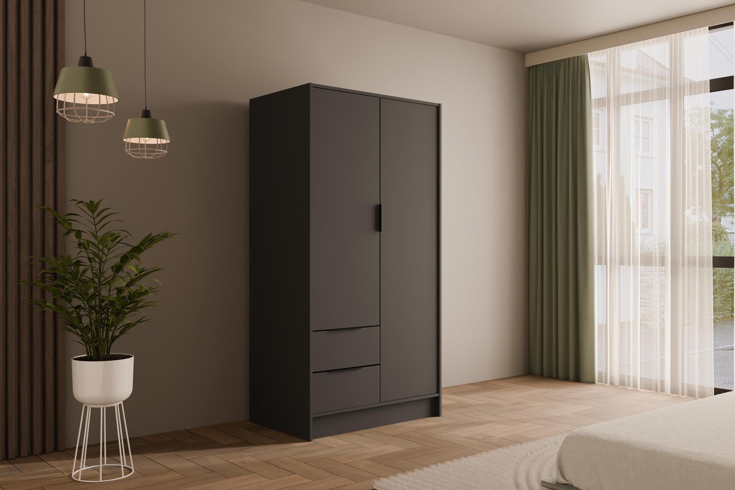 ALTDECOR Drehtürenschrank KOLIN (Kleiderschrank Garderobenschrank mit günstig online kaufen