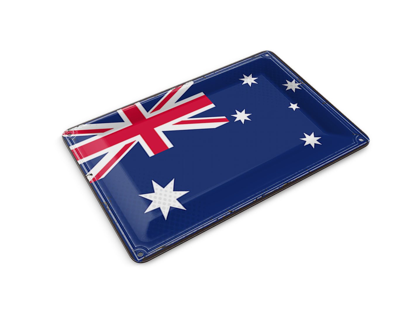 Femer GmbH Postkarte Flagge Australien 14x10 cm Retro Flag Australia, unfrankiert