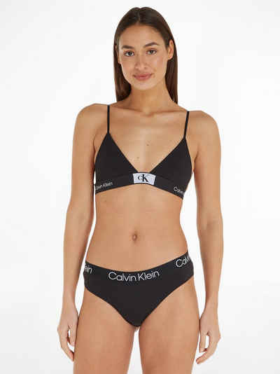 Calvin Klein Underwear Triangel-BH UNLINED TRIANGLE mit Logoschriftzügen auf dem Unterband