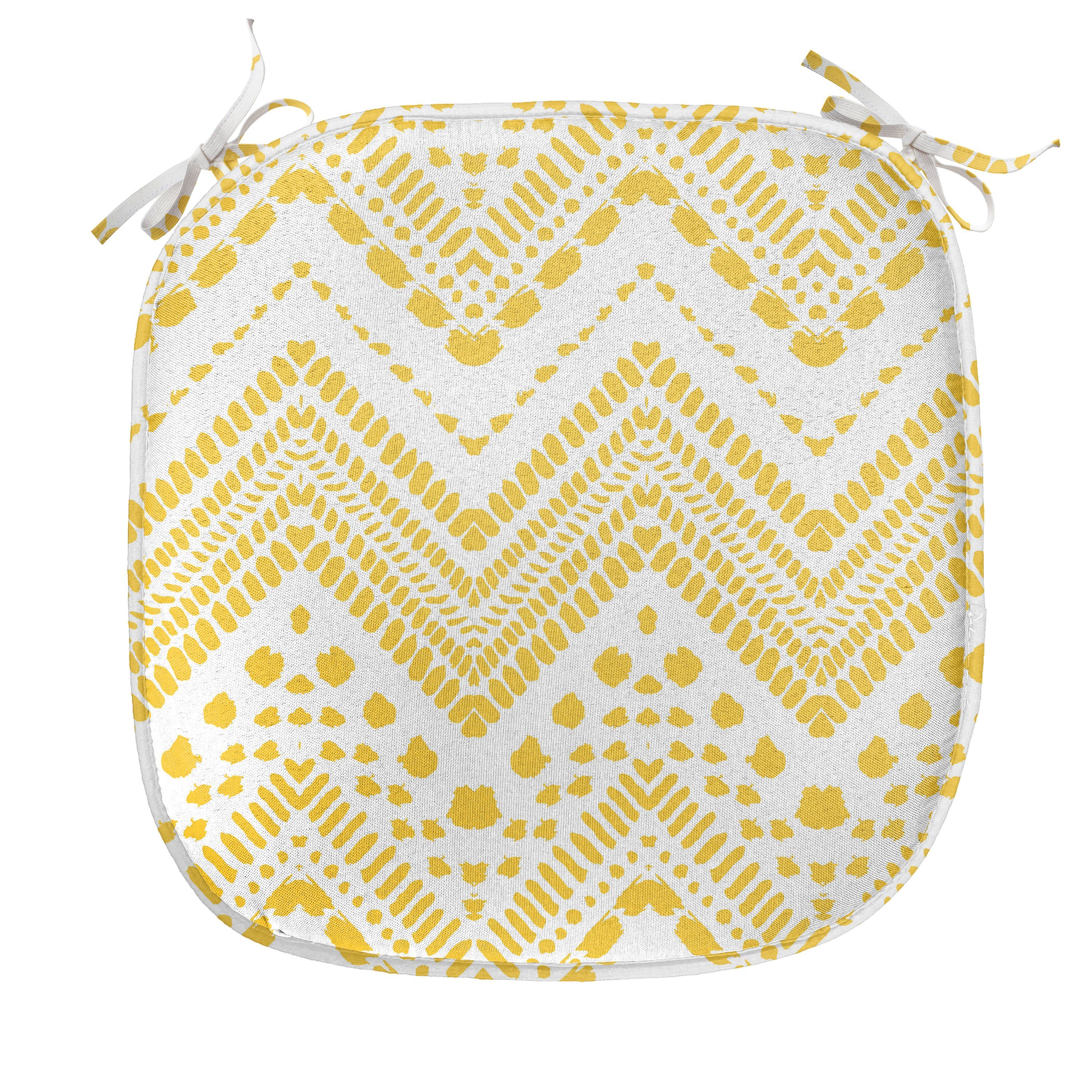 Stuhlkissen Dekoratives wasserfestes Kissen mit Riemen für Küchensitze