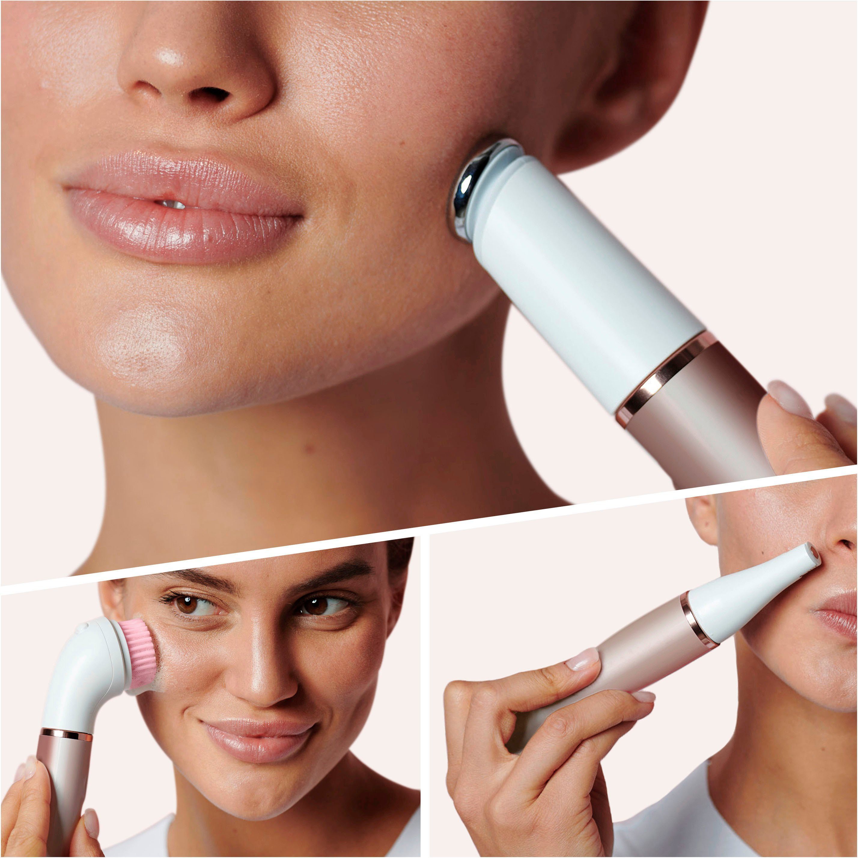 Braun Epilierer FaceSpa Pro Beauty-Gerät Gesichts-Epilation 2 Aufsätze: 921, St., All-in-One zur